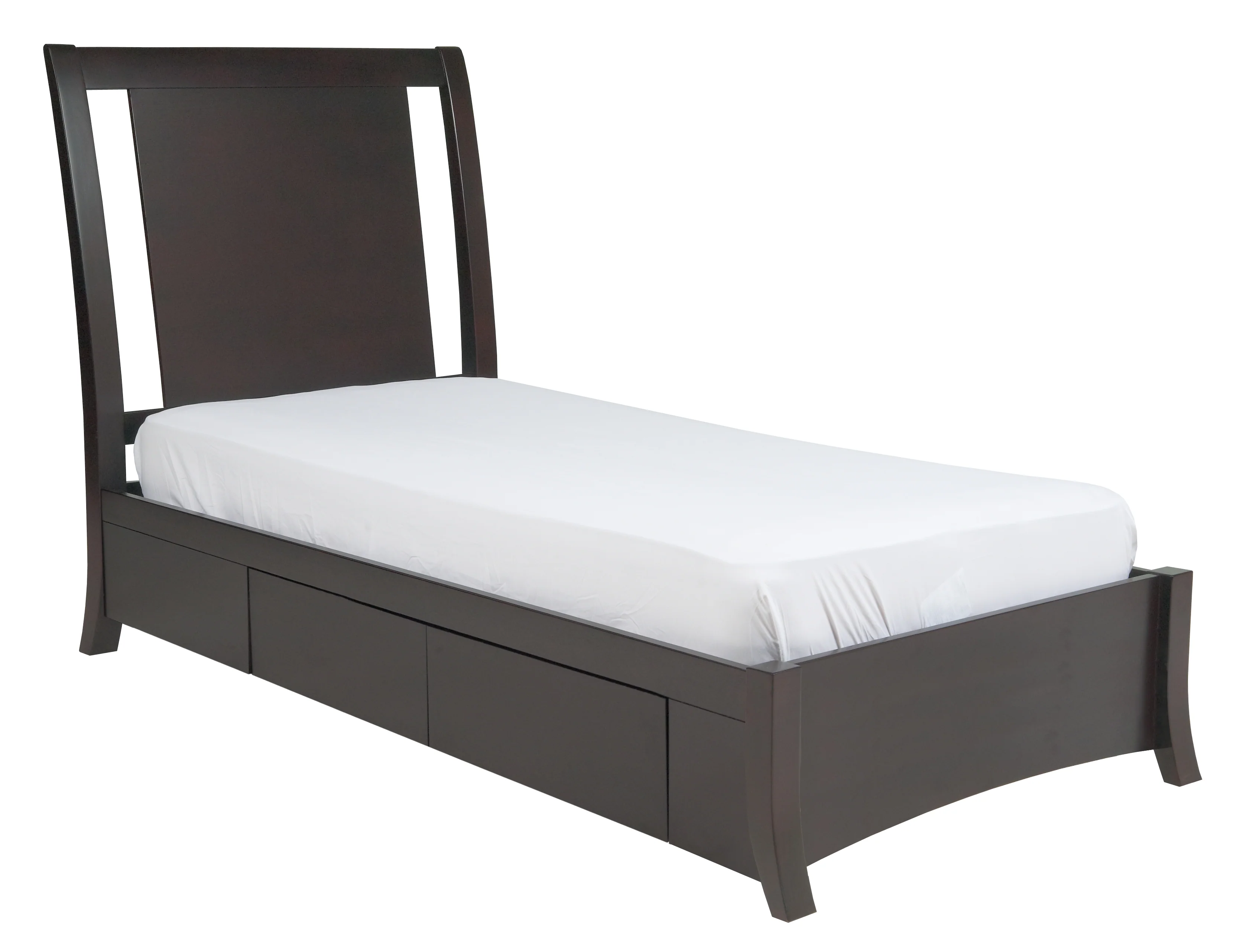 Nevis Eastern King Low Profile Storage Bed in Espresso - Image 7