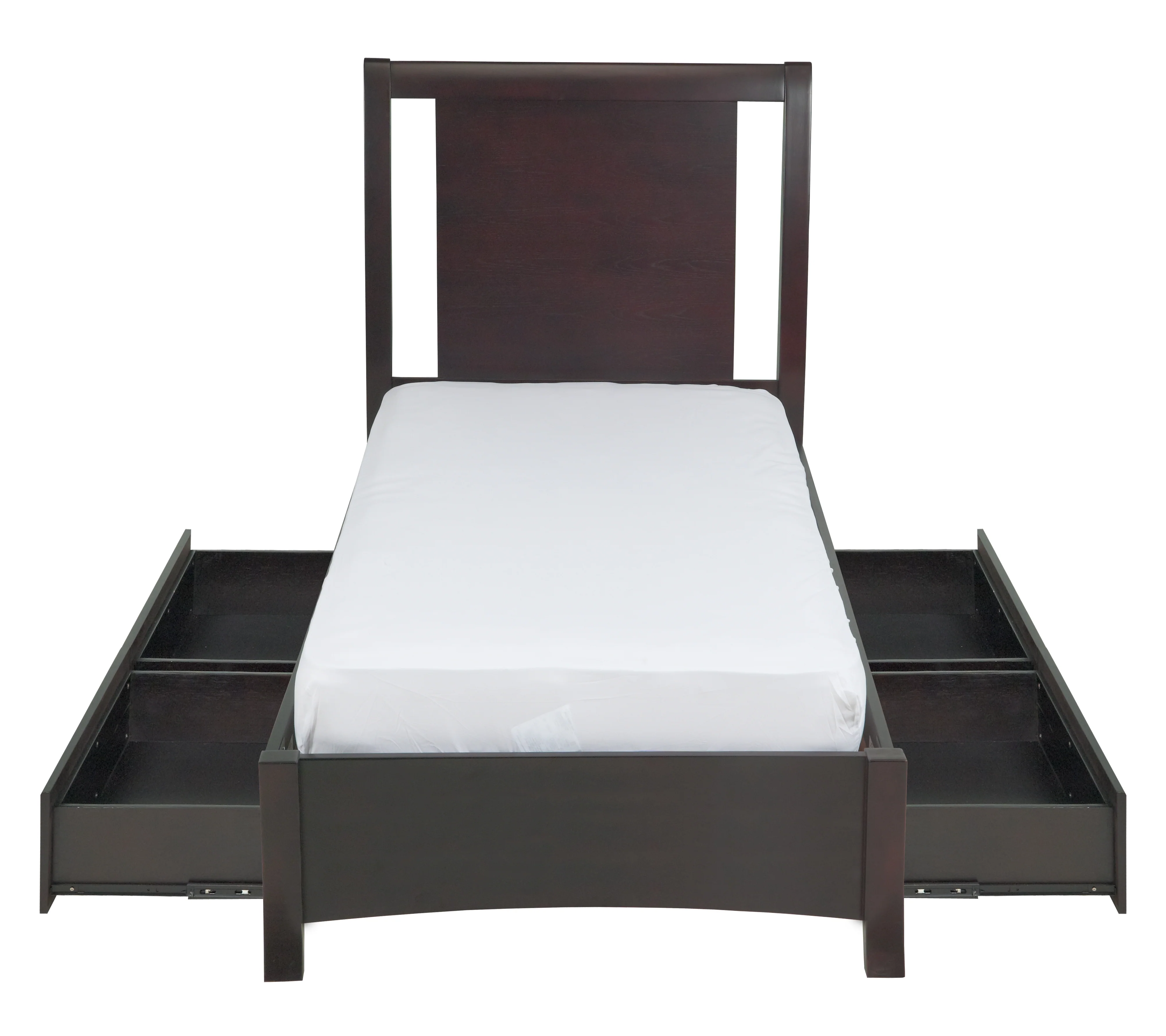 Nevis Eastern King Low Profile Storage Bed in Espresso - Image 9