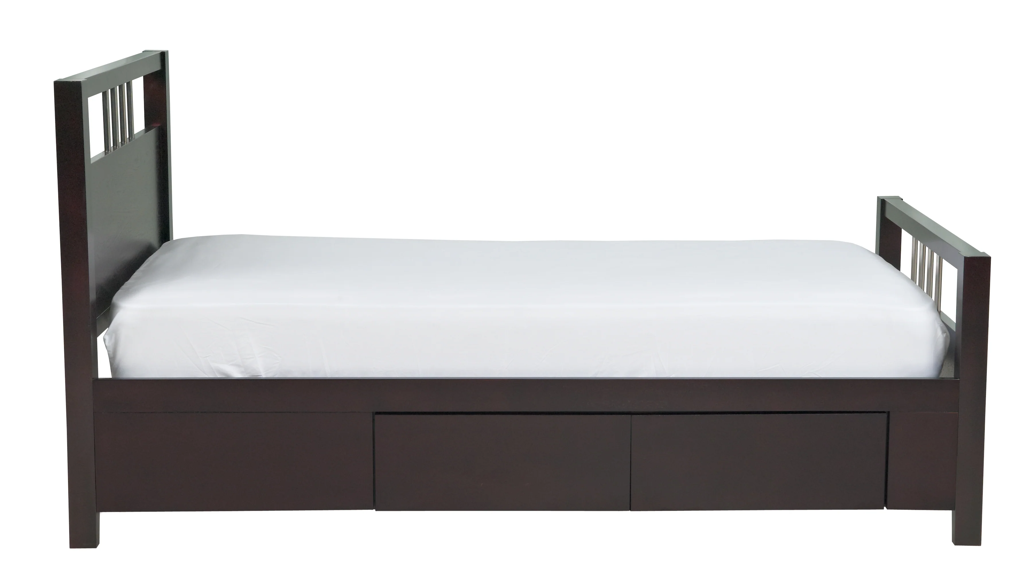 Nevis Eastern King Platform Storage Bed in Espresso - Image 8