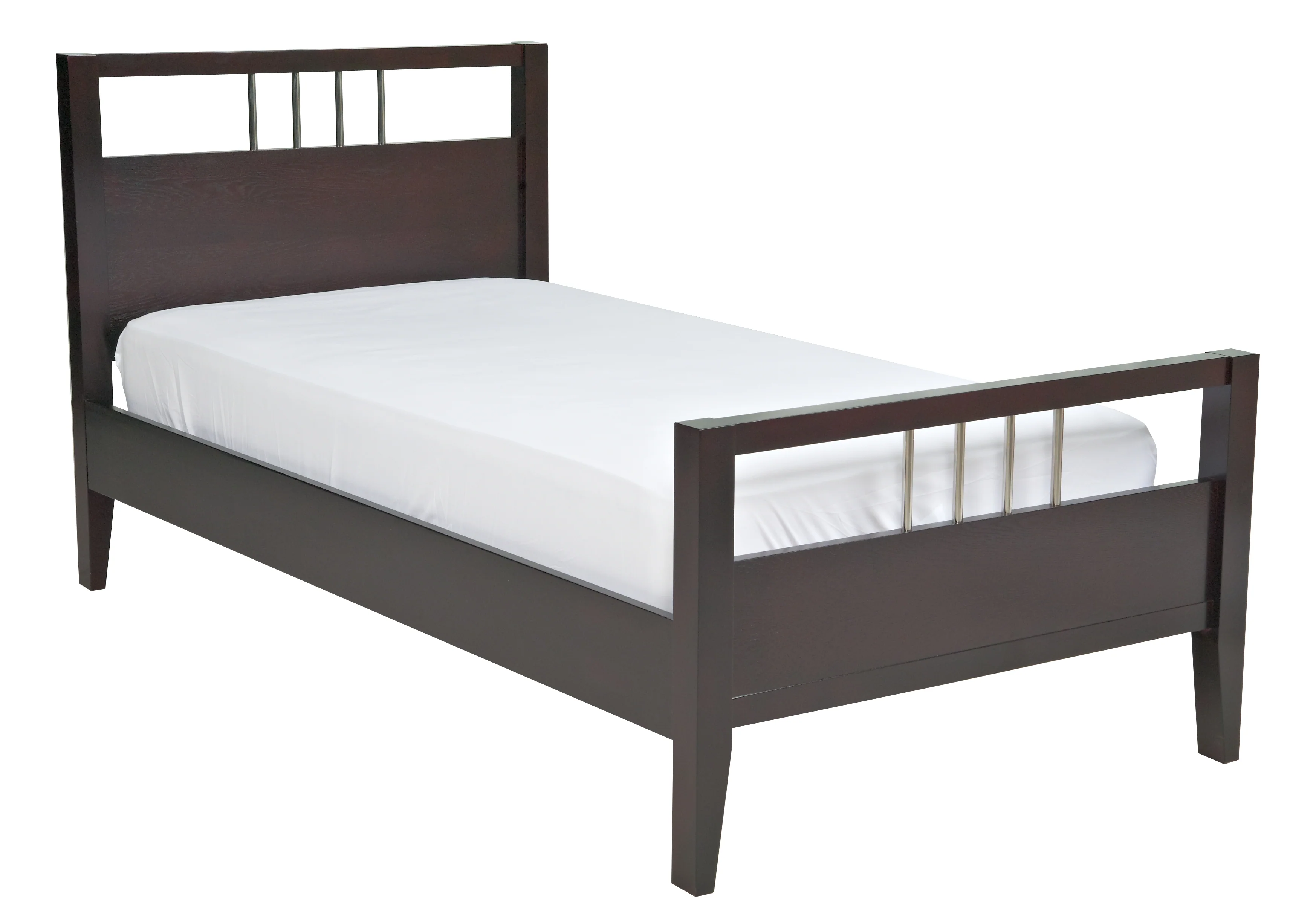 Nevis Wood Full Platform Bed in Espresso - Image 5