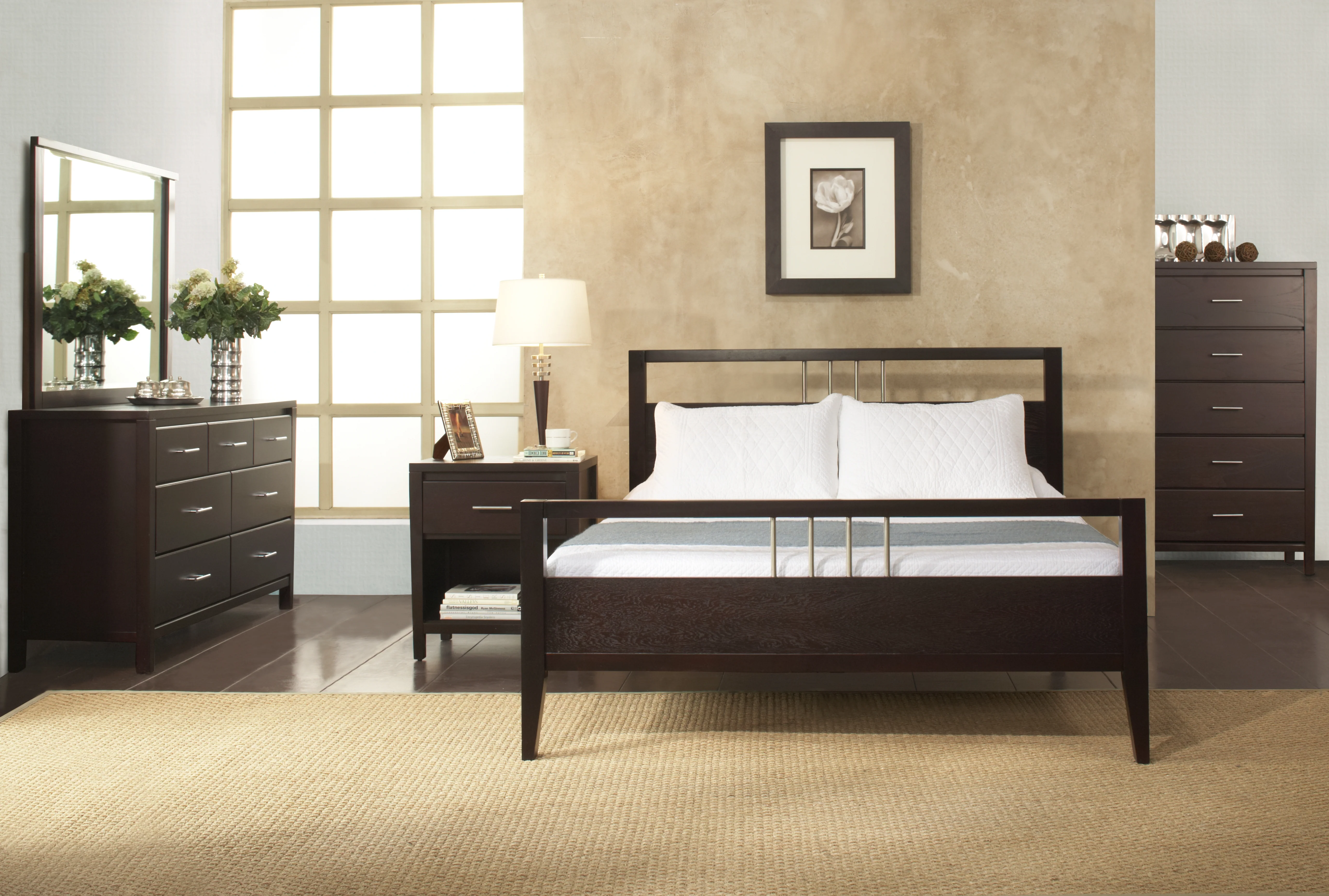 Nevis Espresso Wood Queen Platform Bed - Image 3