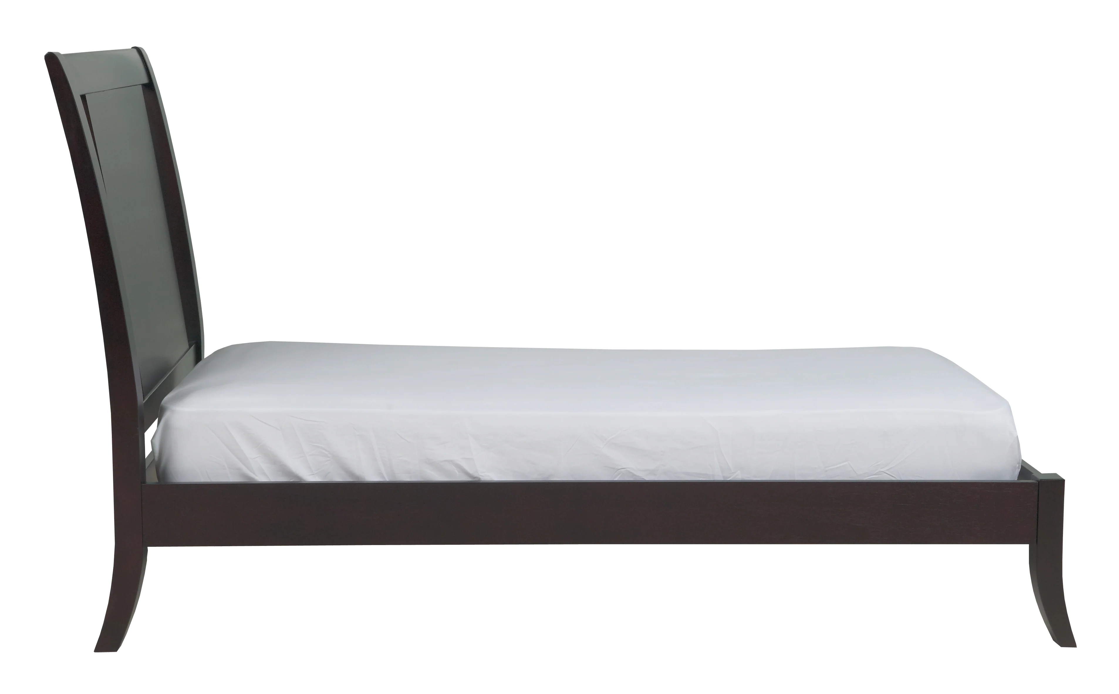 Nevis Wood Full Sleigh Bed in Espresso - Image 7