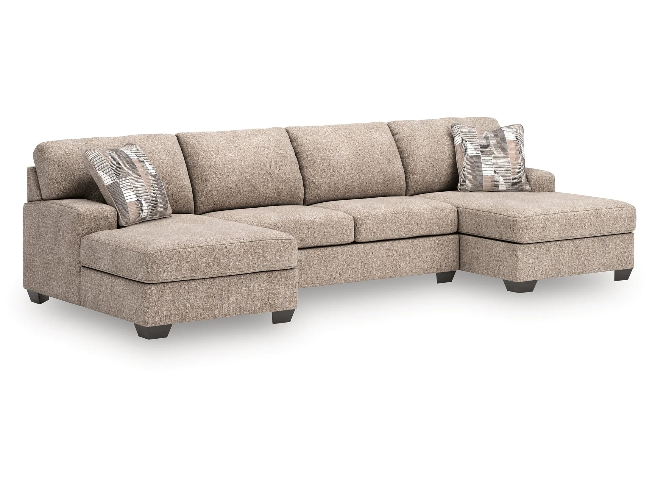 Newellen Hemp 3-Piece Sectional with Double Chaise (Online Special Price)
