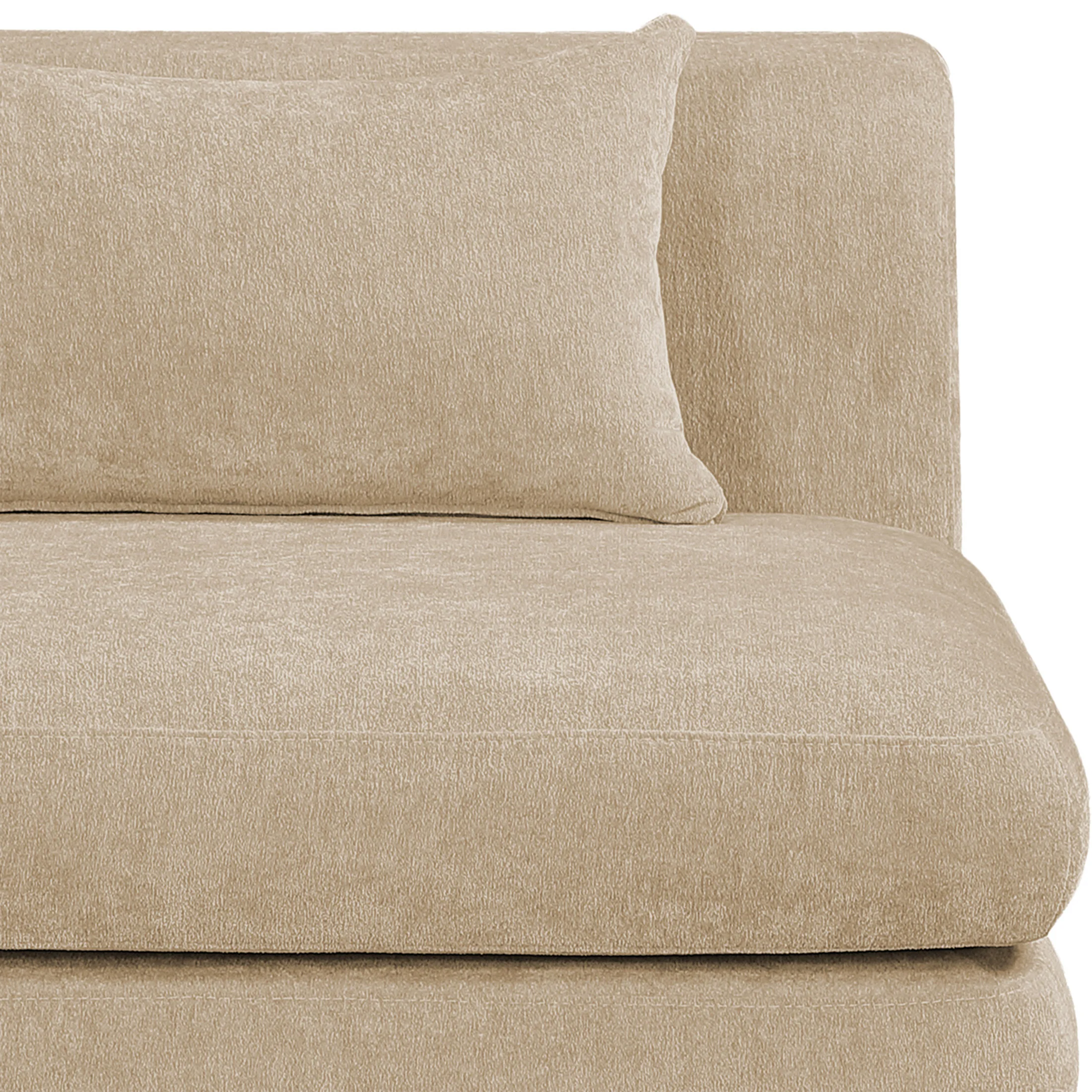 Newport Beige Fabric Upholstered Modular Corner Chair - Image 5