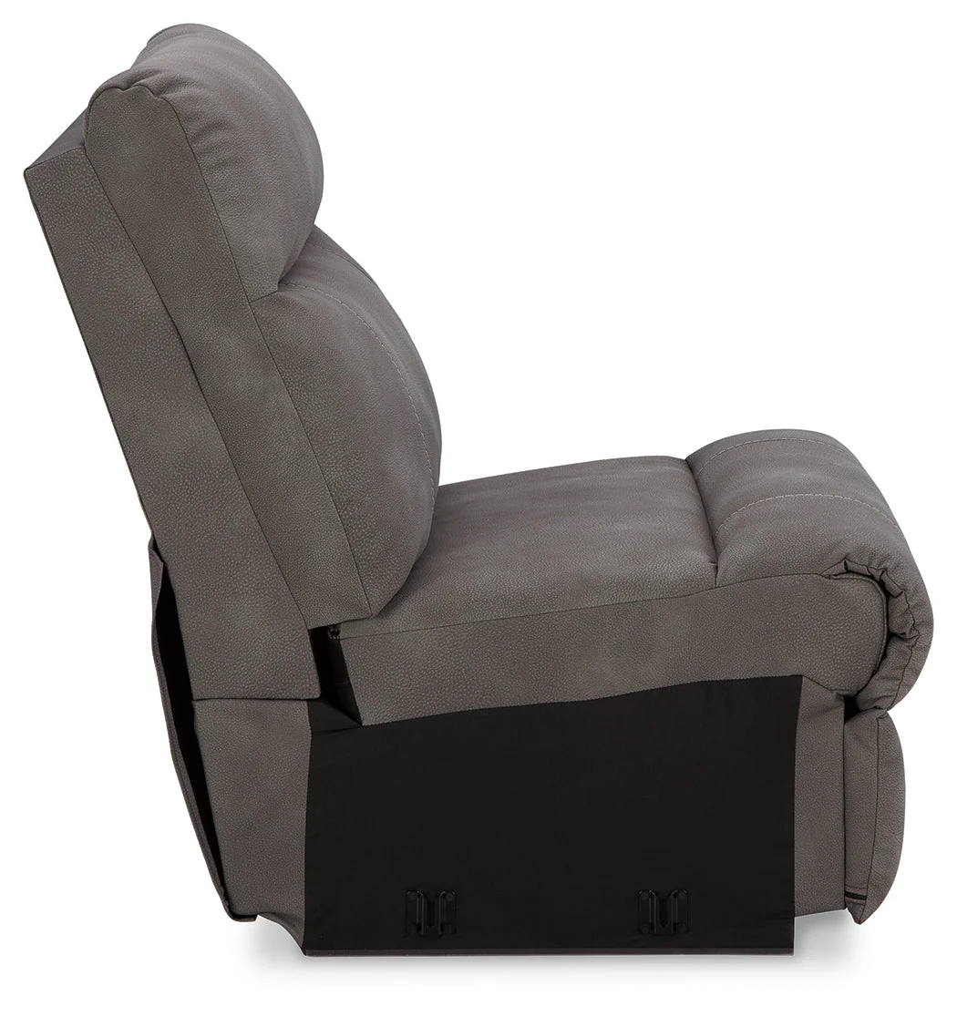 Next-Gen DuraPella Slate 5-Piece Power Reclining Sectional (2 armless chairs) (Online Special Price) - Image 4