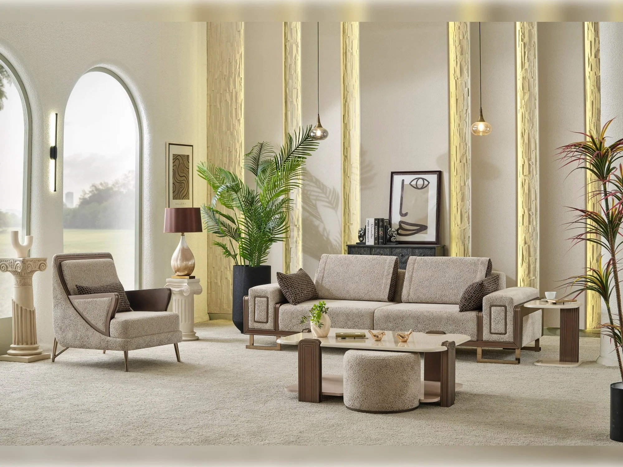 Nirvana Beige Coffee Table - Image 5