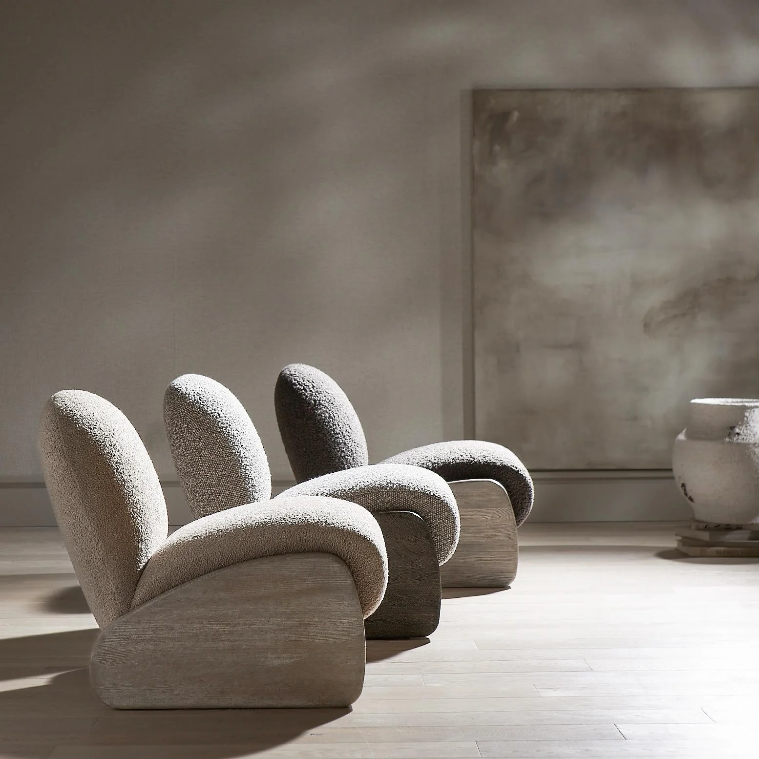 Noah Beige/Tan/Flaxen Fabric Chair - Image 6