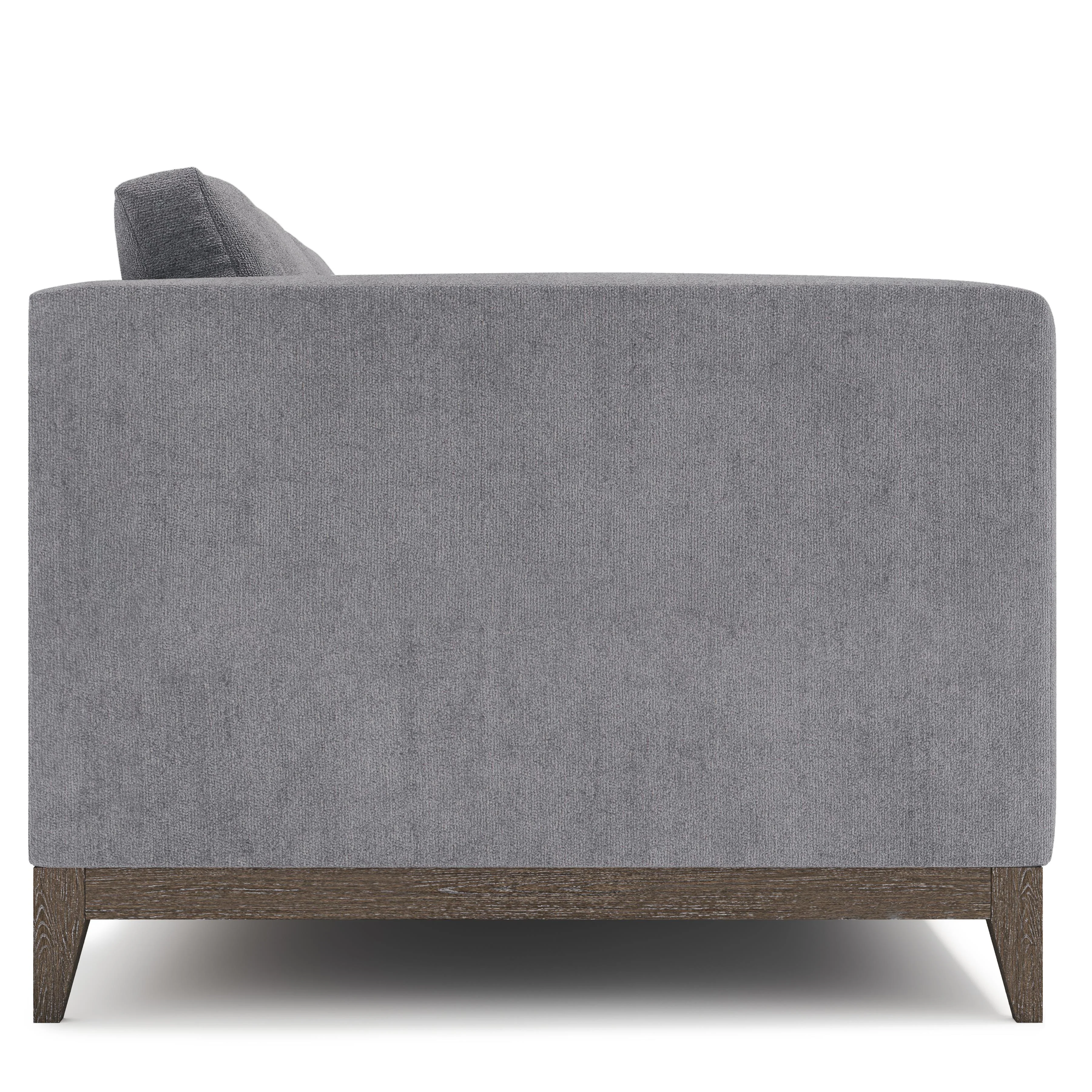Noel Grey Fabric Loveseat - Image 7