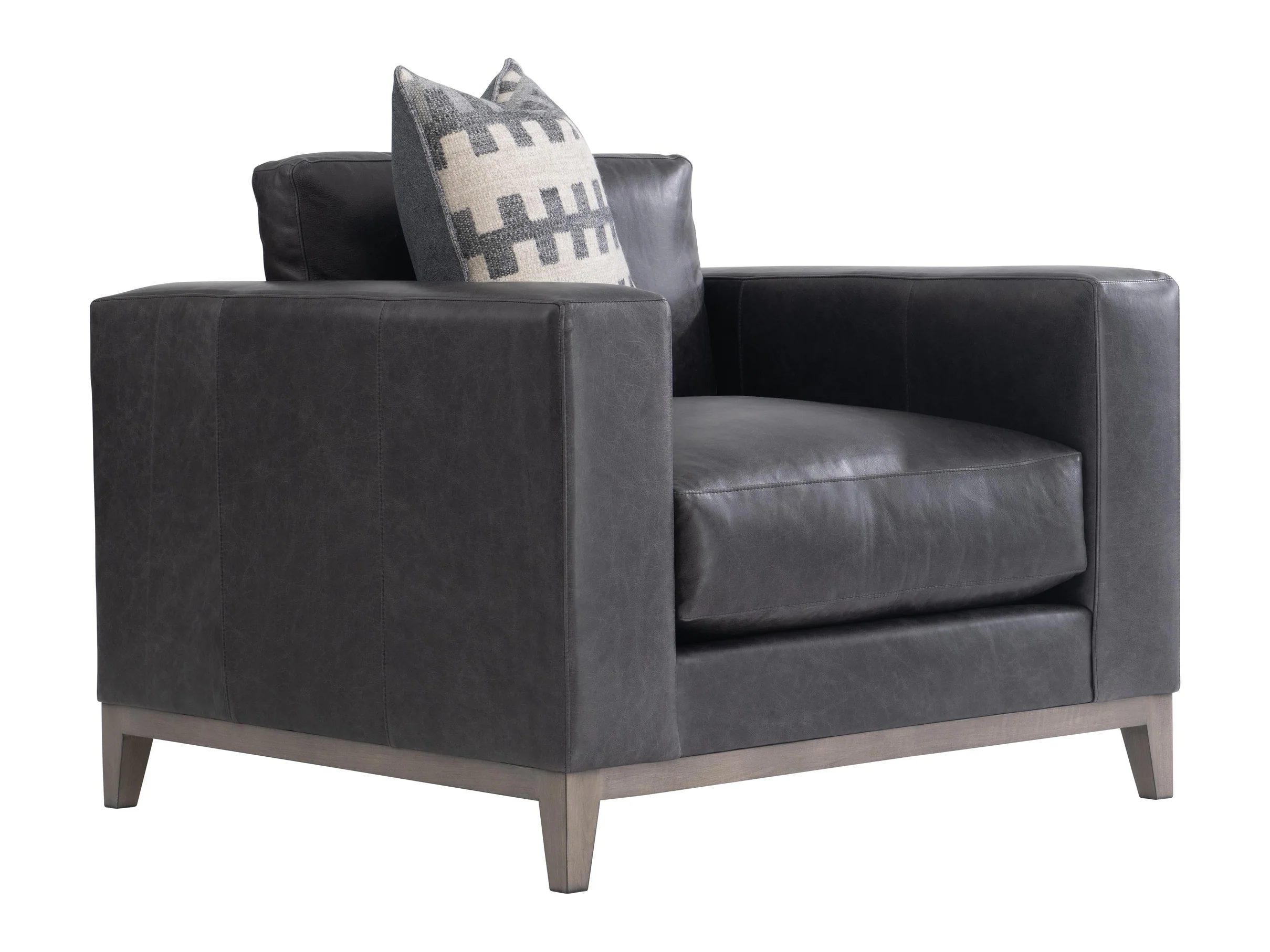 Noel Grey Leather Chair