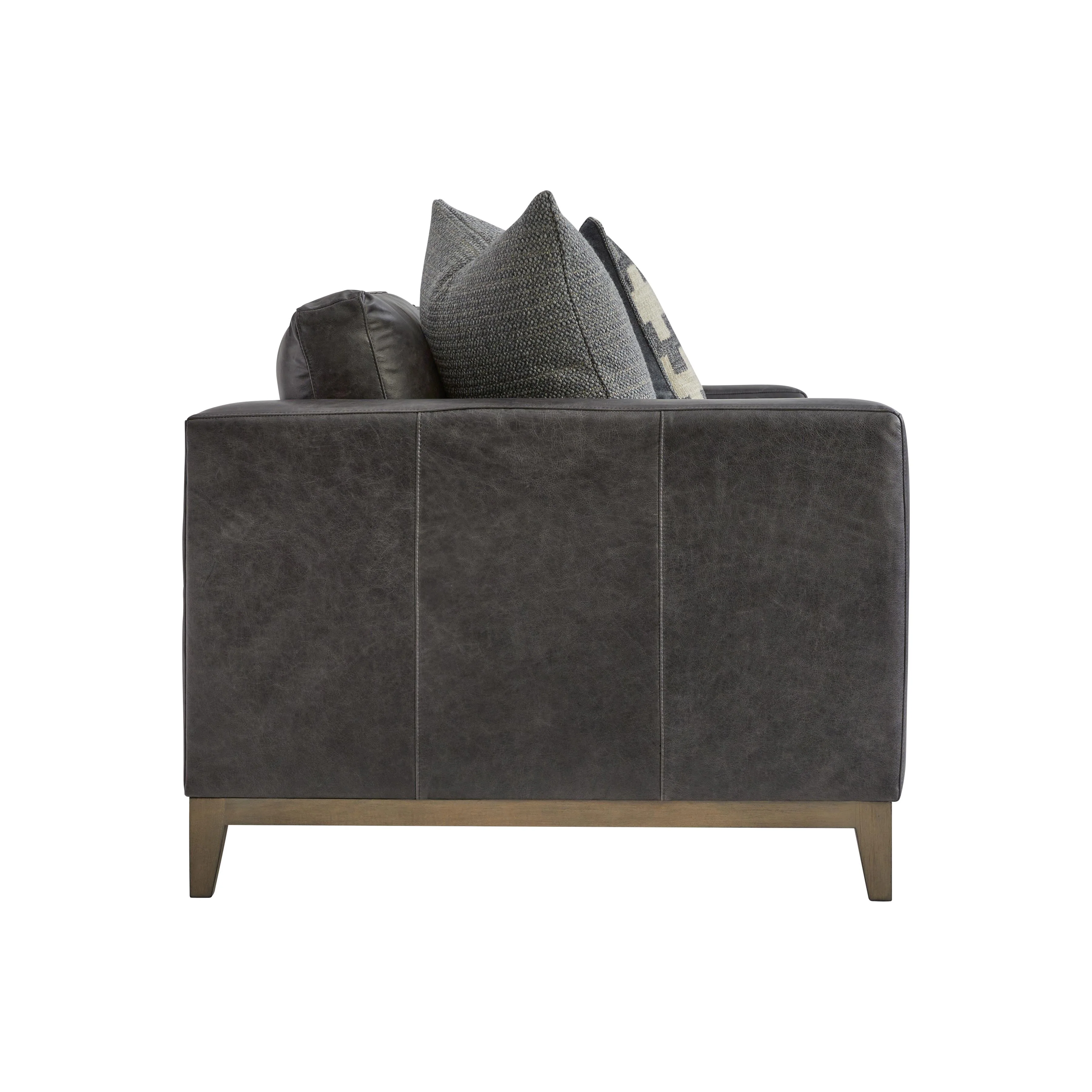Noel Grey Leather Sofa - Image 2