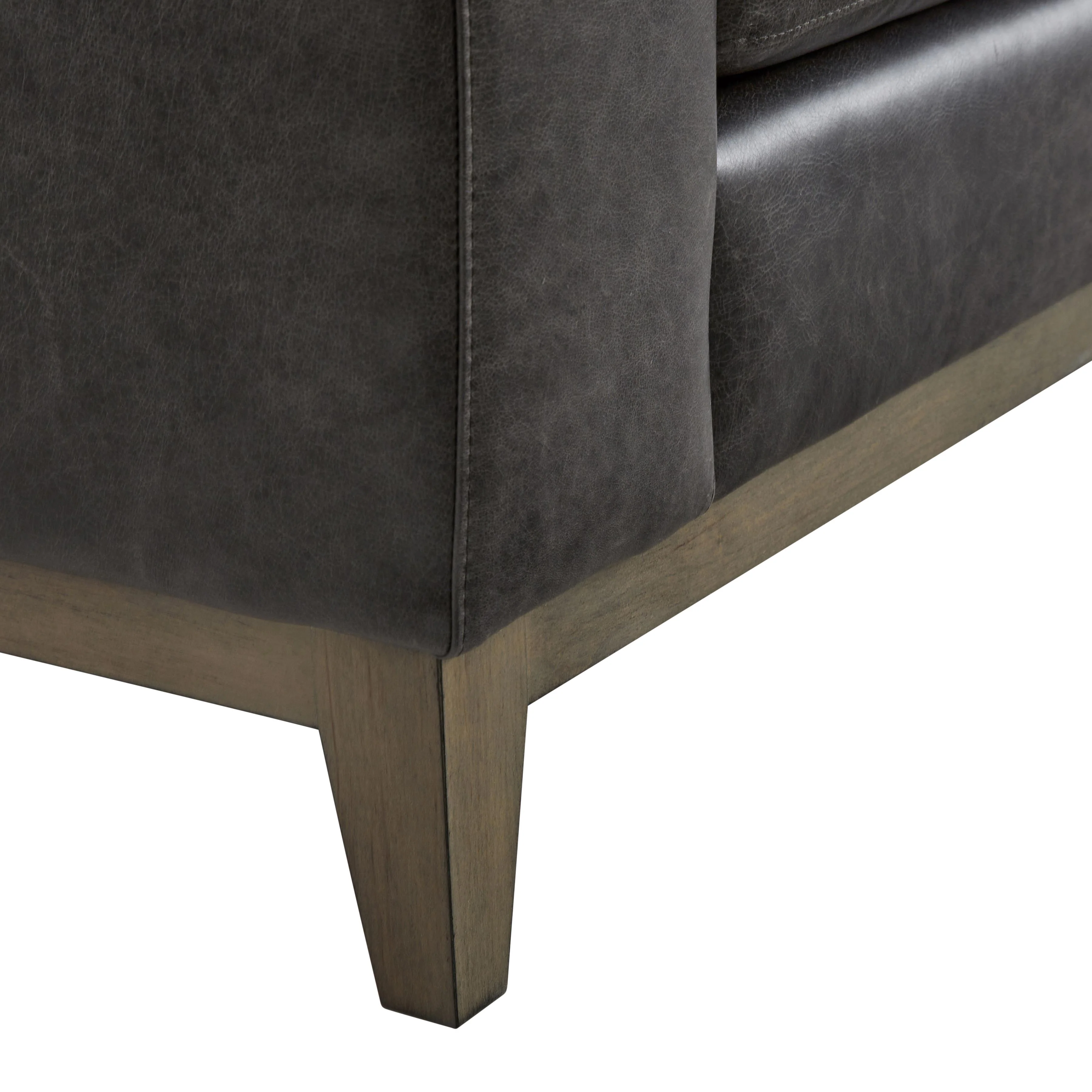 Noel Grey Leather Sofa - Image 5