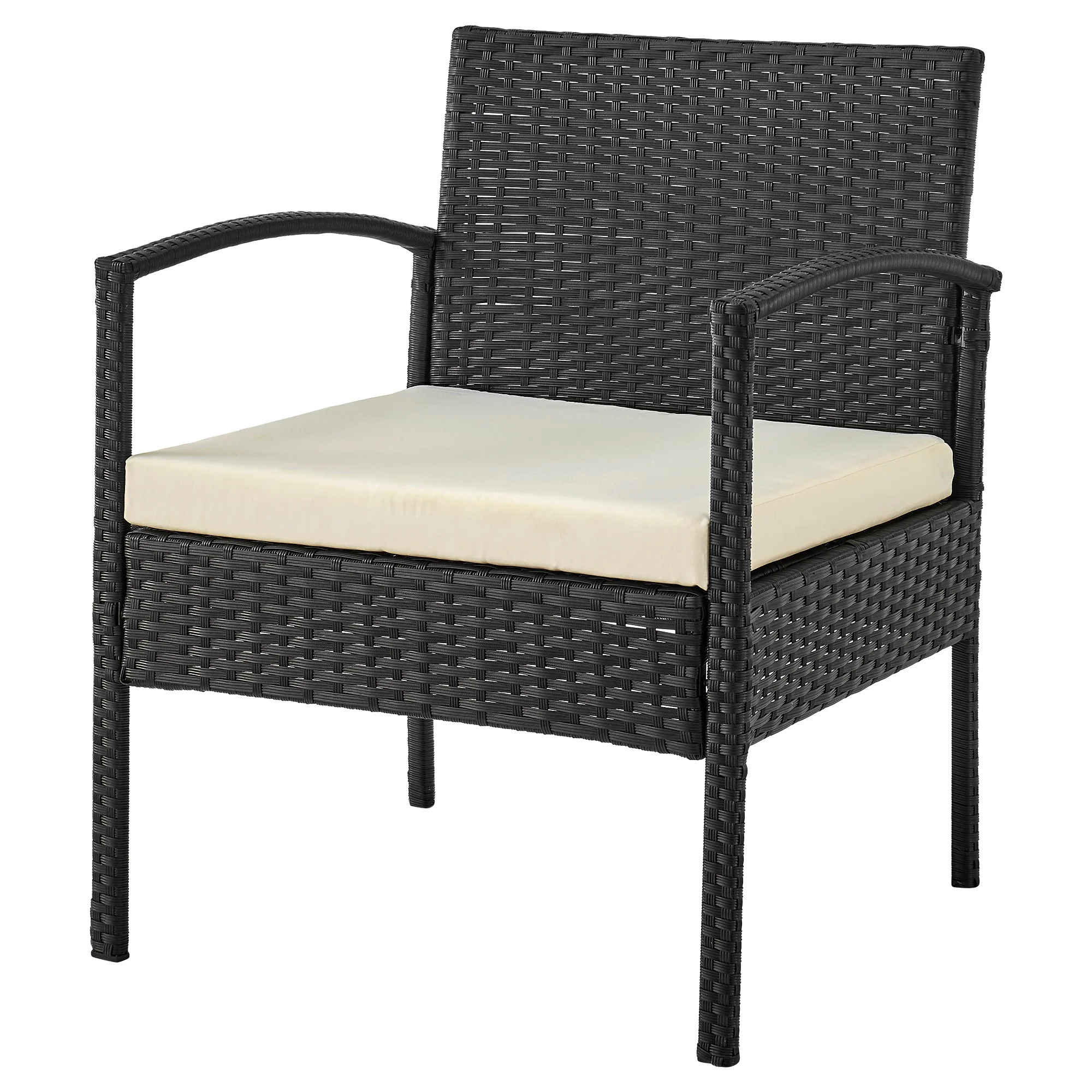 Noli Patio 2-Person Seating Group with End Table with Cream Cushions - Image 10