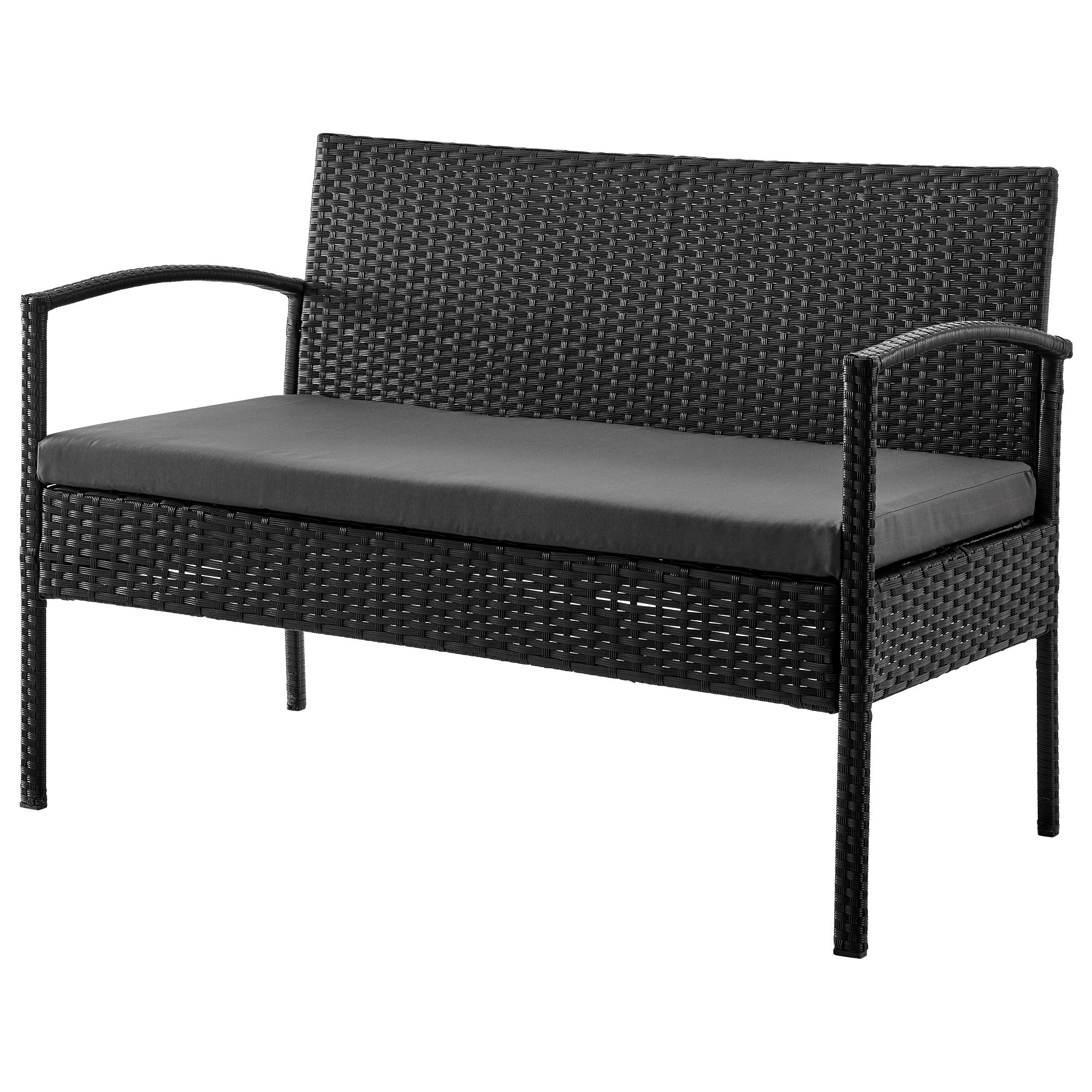 Noli Patio 4-Person Conversation Set with Coffee Table with Grey Cushions - Image 8
