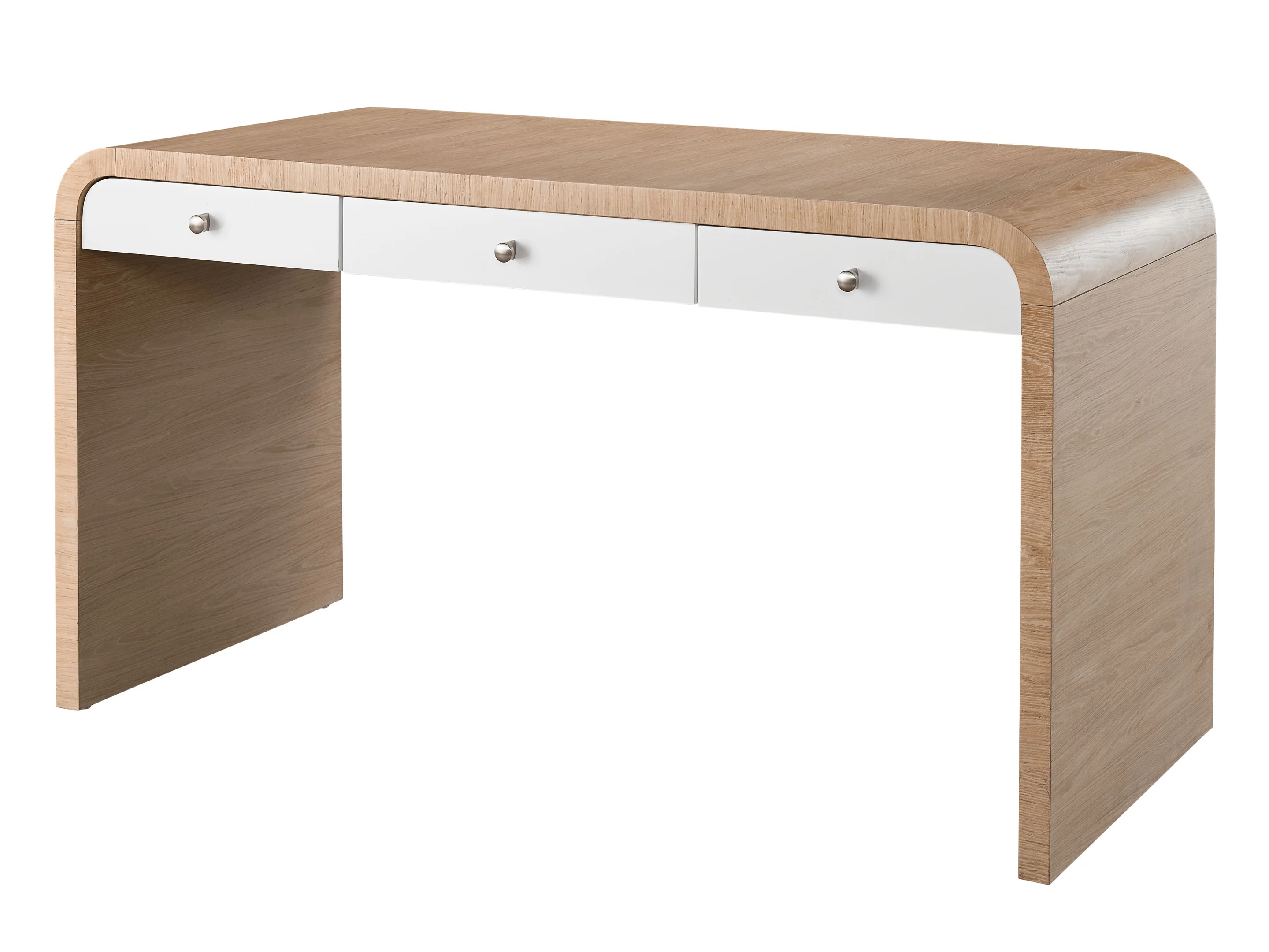 Nomad White Oak/Glacier Desk - Image 3