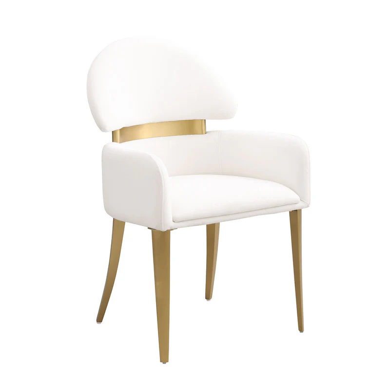 Northam White/Matte Gold 5 Pc. Dining Table Set - Image 5