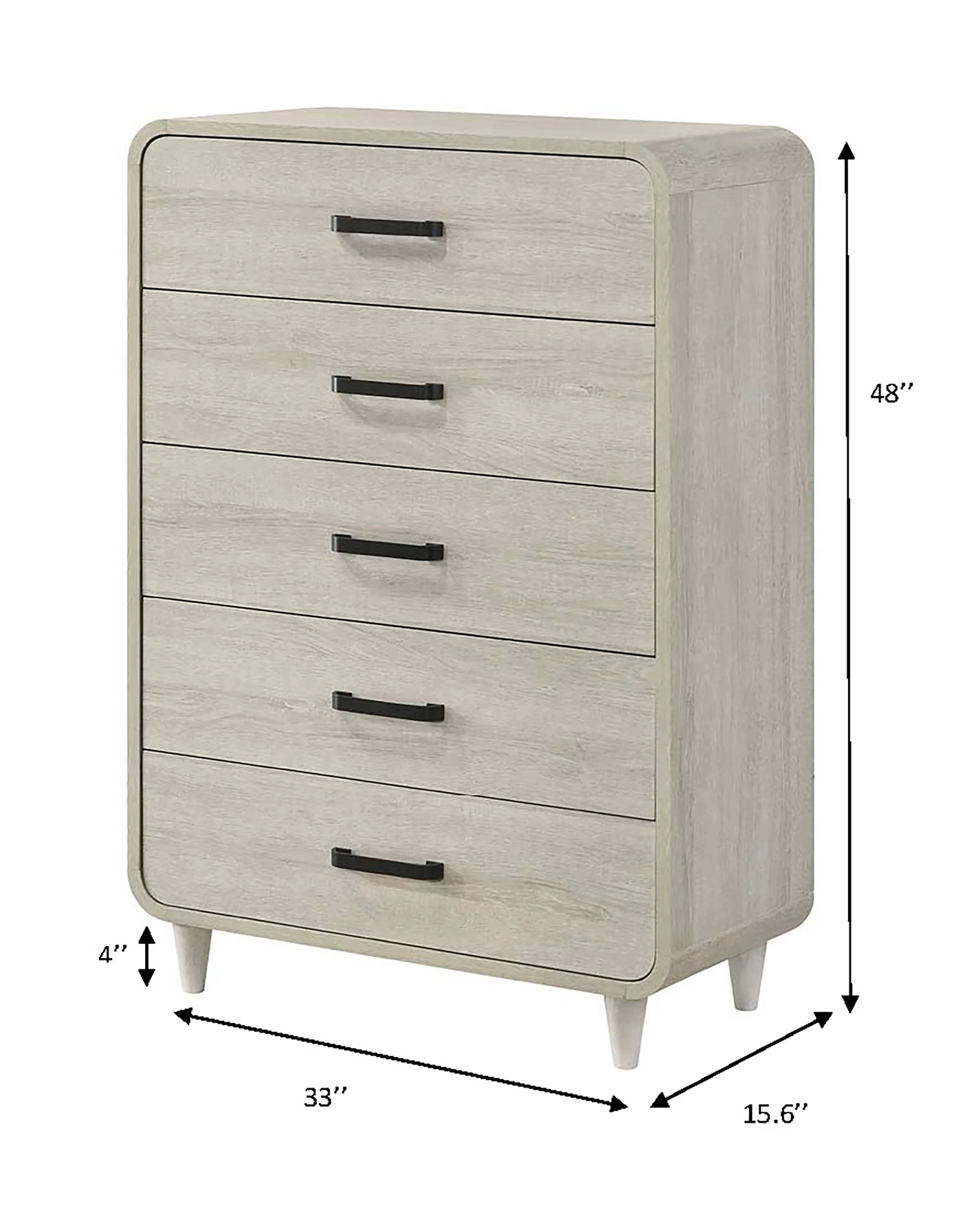 Nyomi White Panel Bedroom Set - Image 6