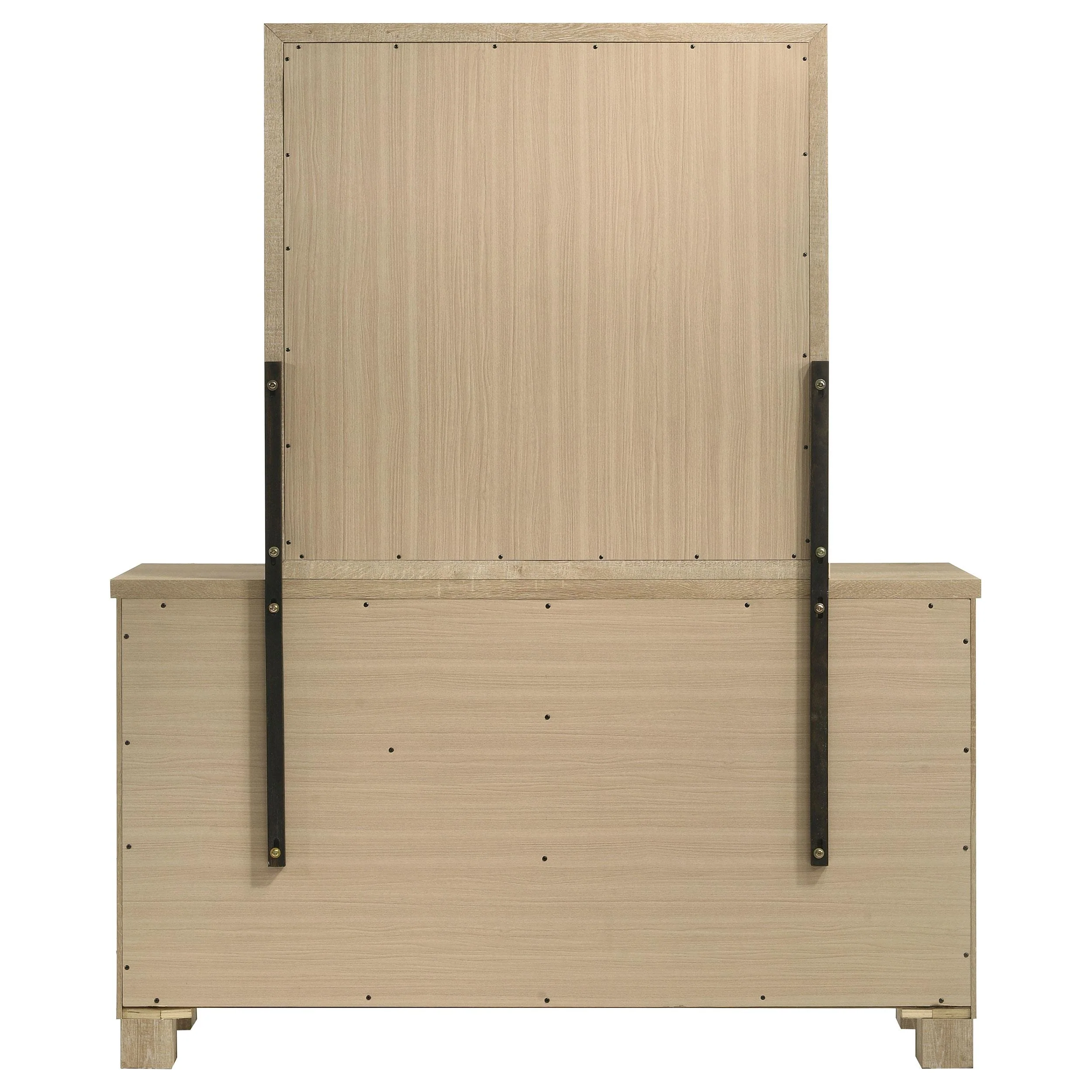 Oakglen Weathered Oak 6-drawer Bedroom Dresser and Mirror - Image 7