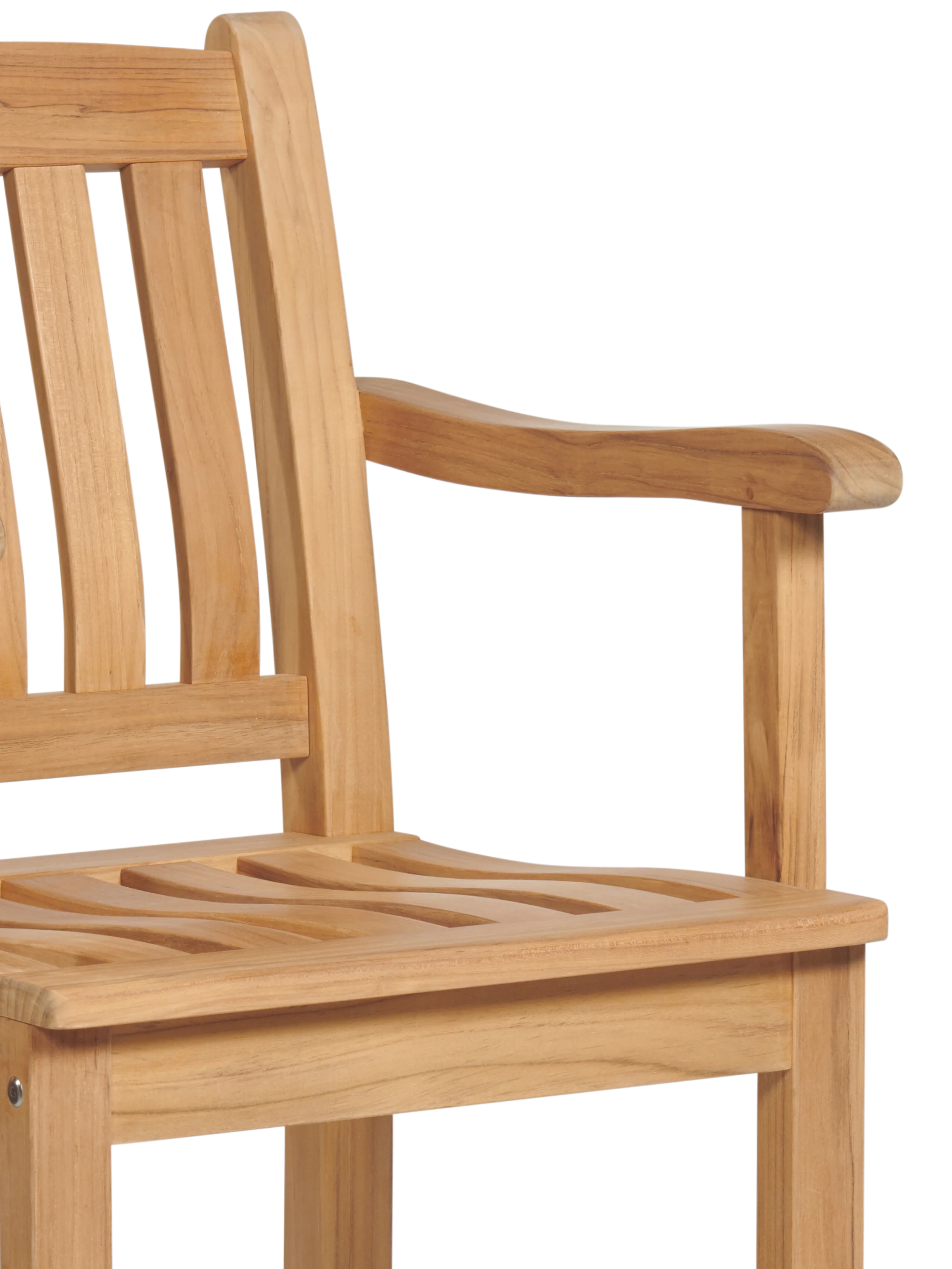 Oasis Teak Outdoor Bar Height Dining Armchair - Image 3
