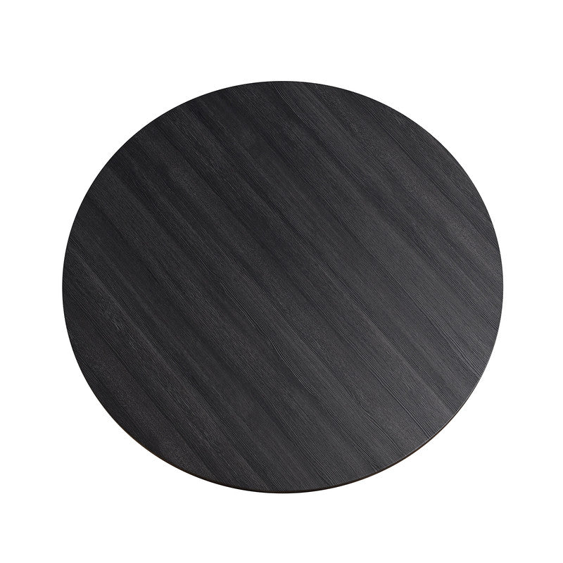Oberto Dark Gray Round Dining Table - Image 3