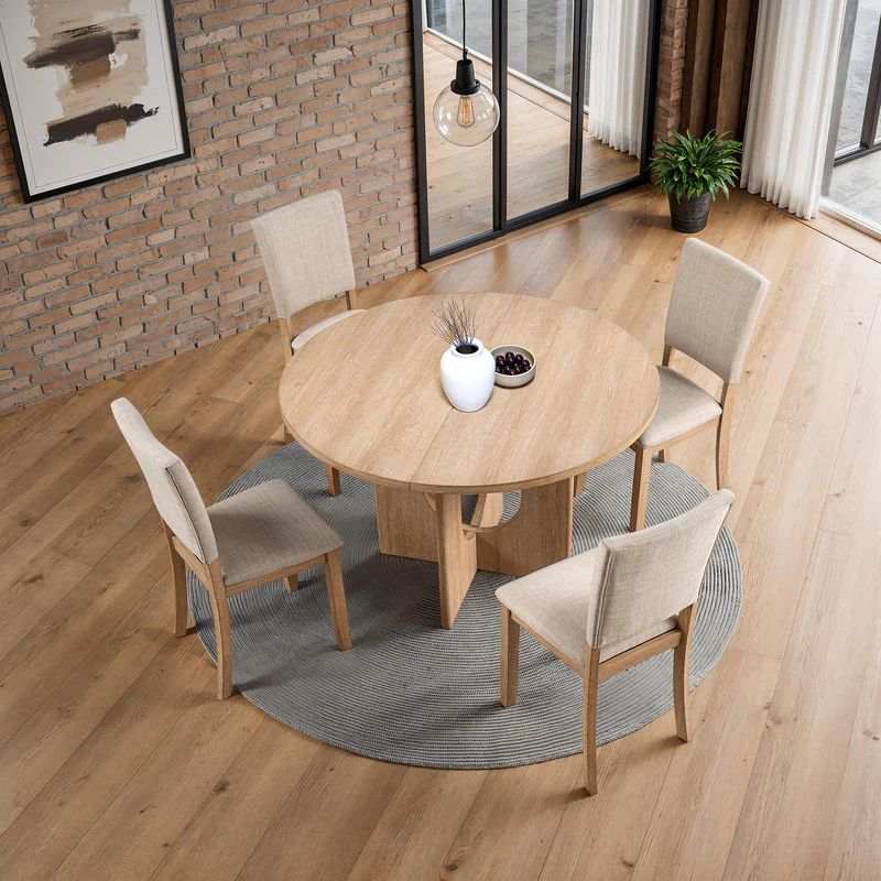 Oberto Natural Round Dining Table - Image 3