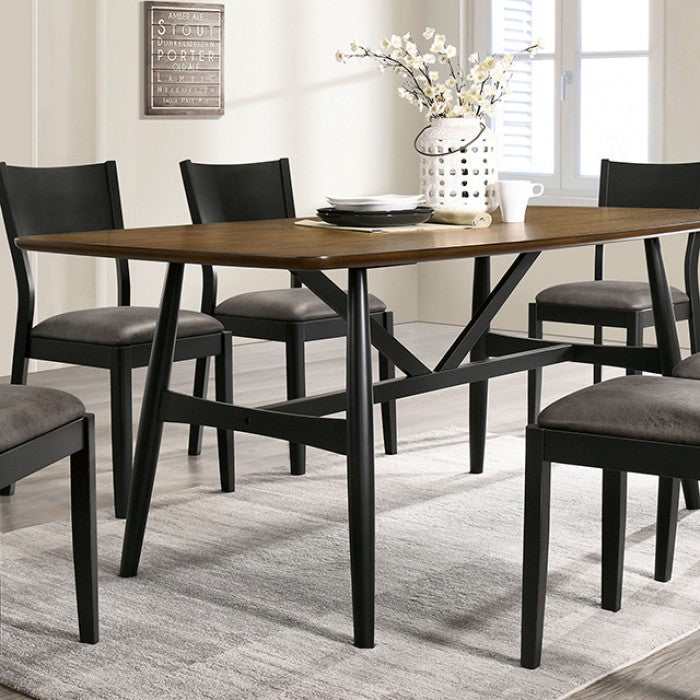 Oberwil Antique Oak & Black Dining Room Set - Image 3
