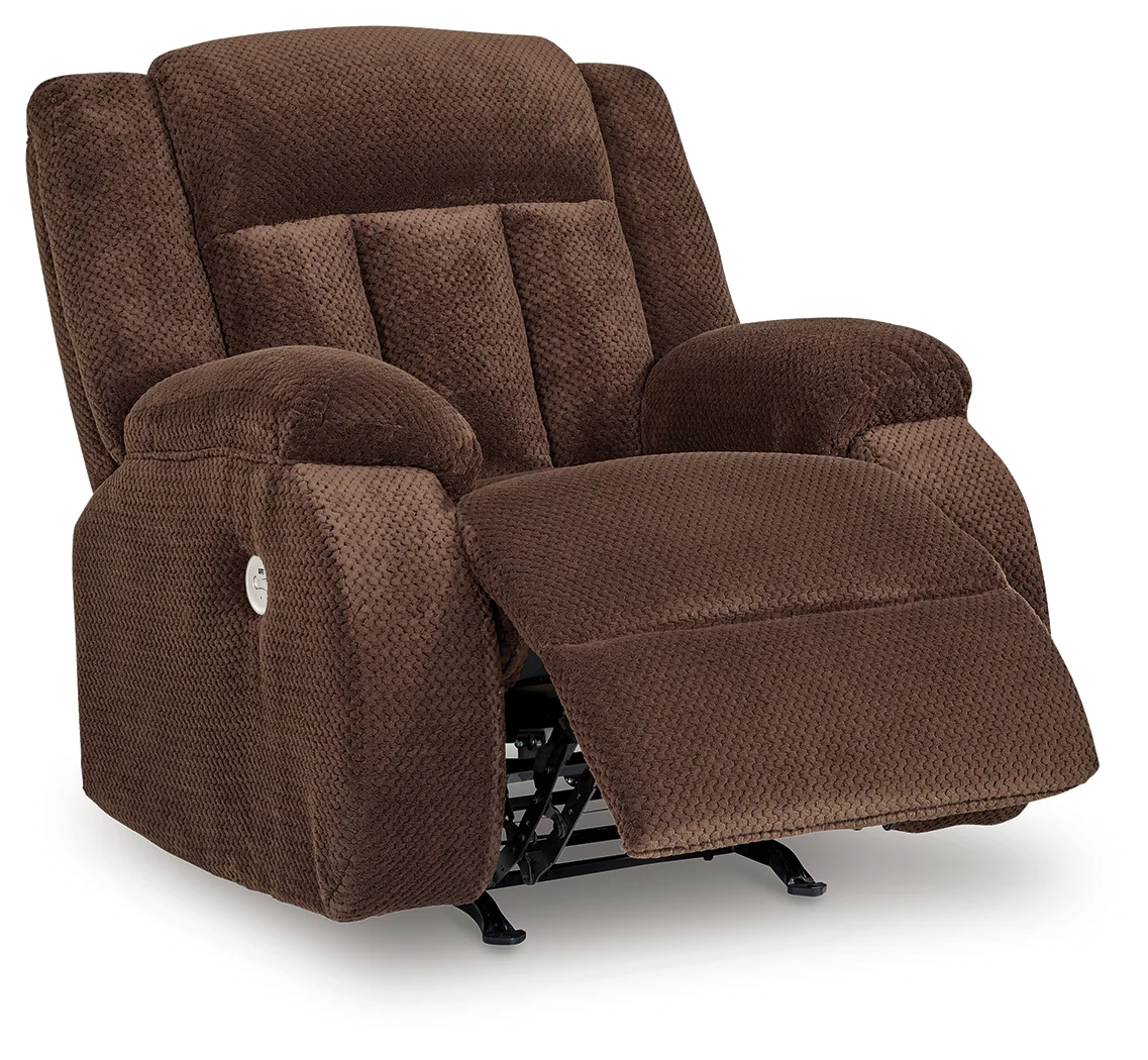 Observation Chocolate Power Rocker Recliner - Image 3