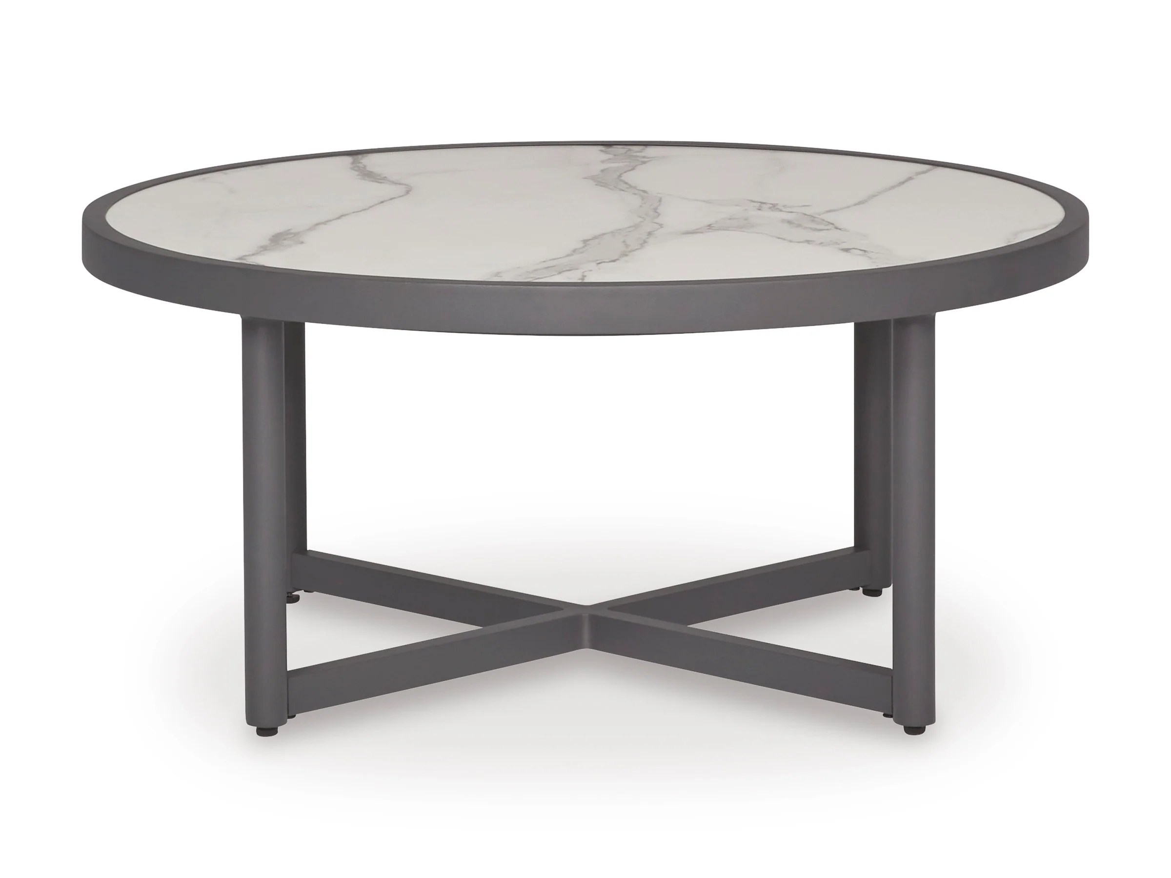 Ocean Beach Gray Round Cocktail Table - Image 2