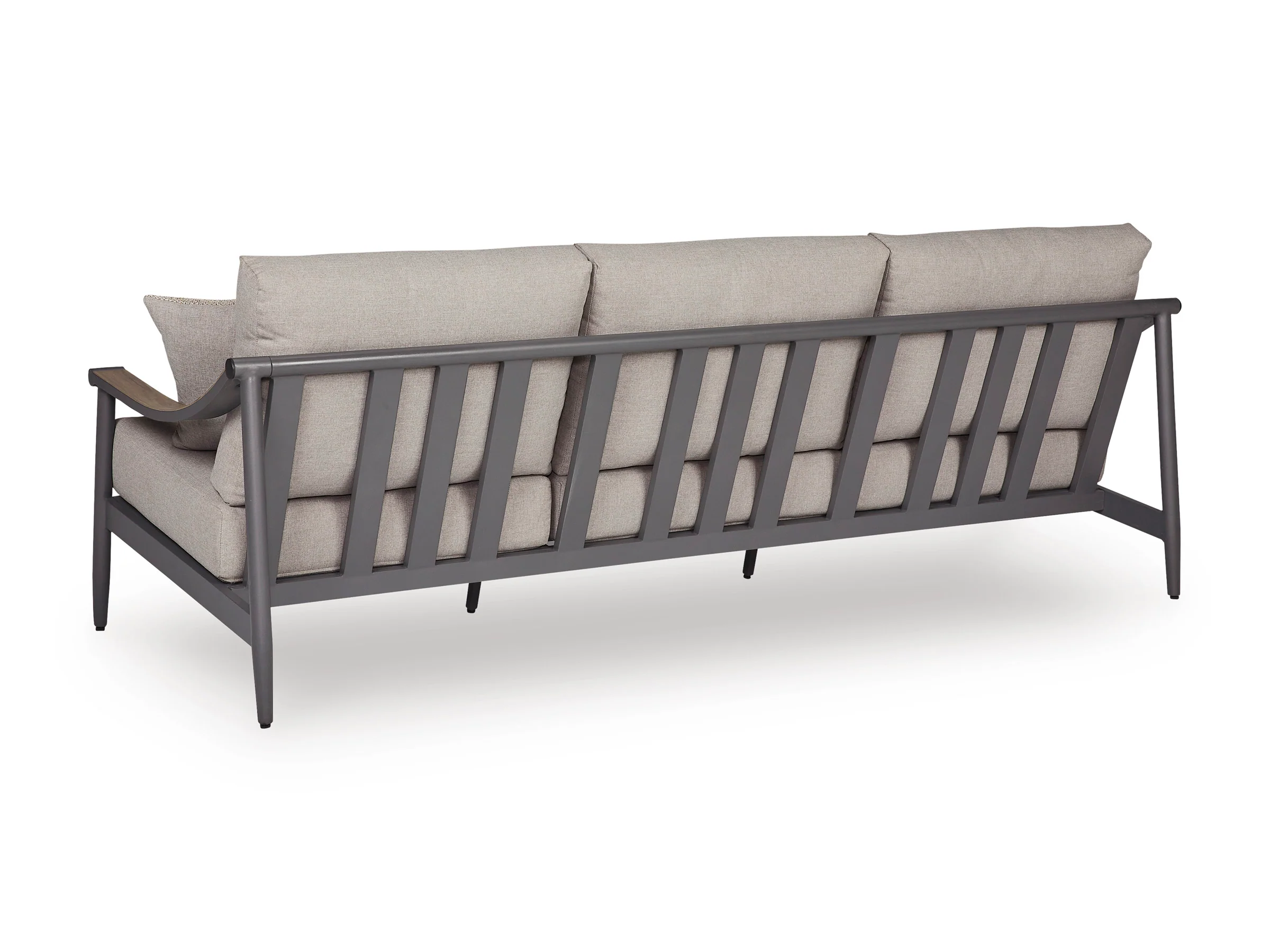 Ocean Beach Gray Sofa with Cushion - Image 4