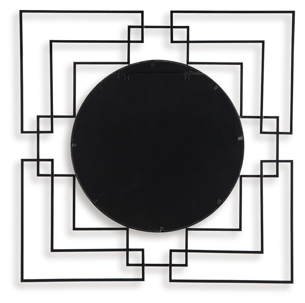 Oceanal Black/Gold Finish Accent Mirror - Image 3