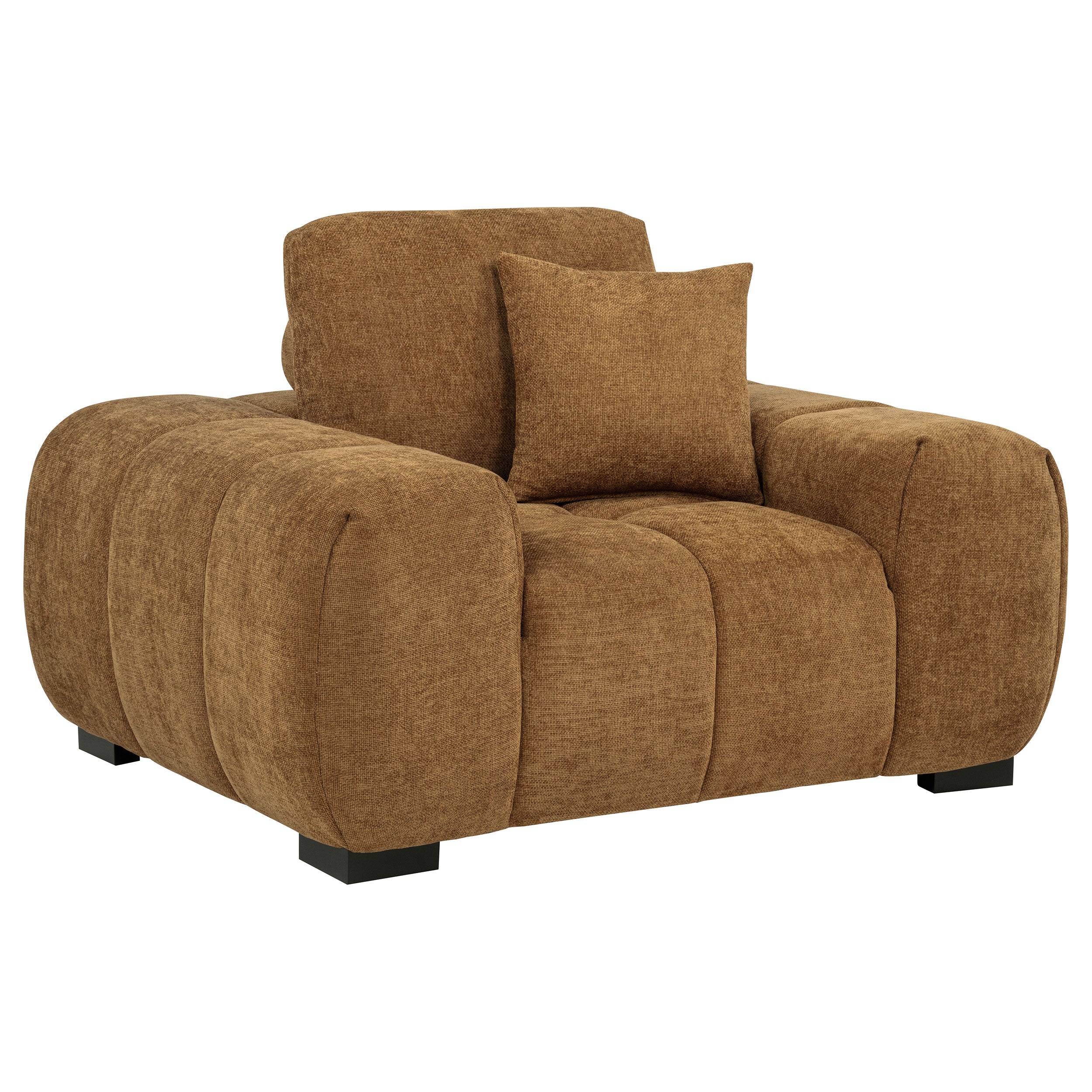 Octavia Amber Upholstered Track Arm Accent Chair - Image 2