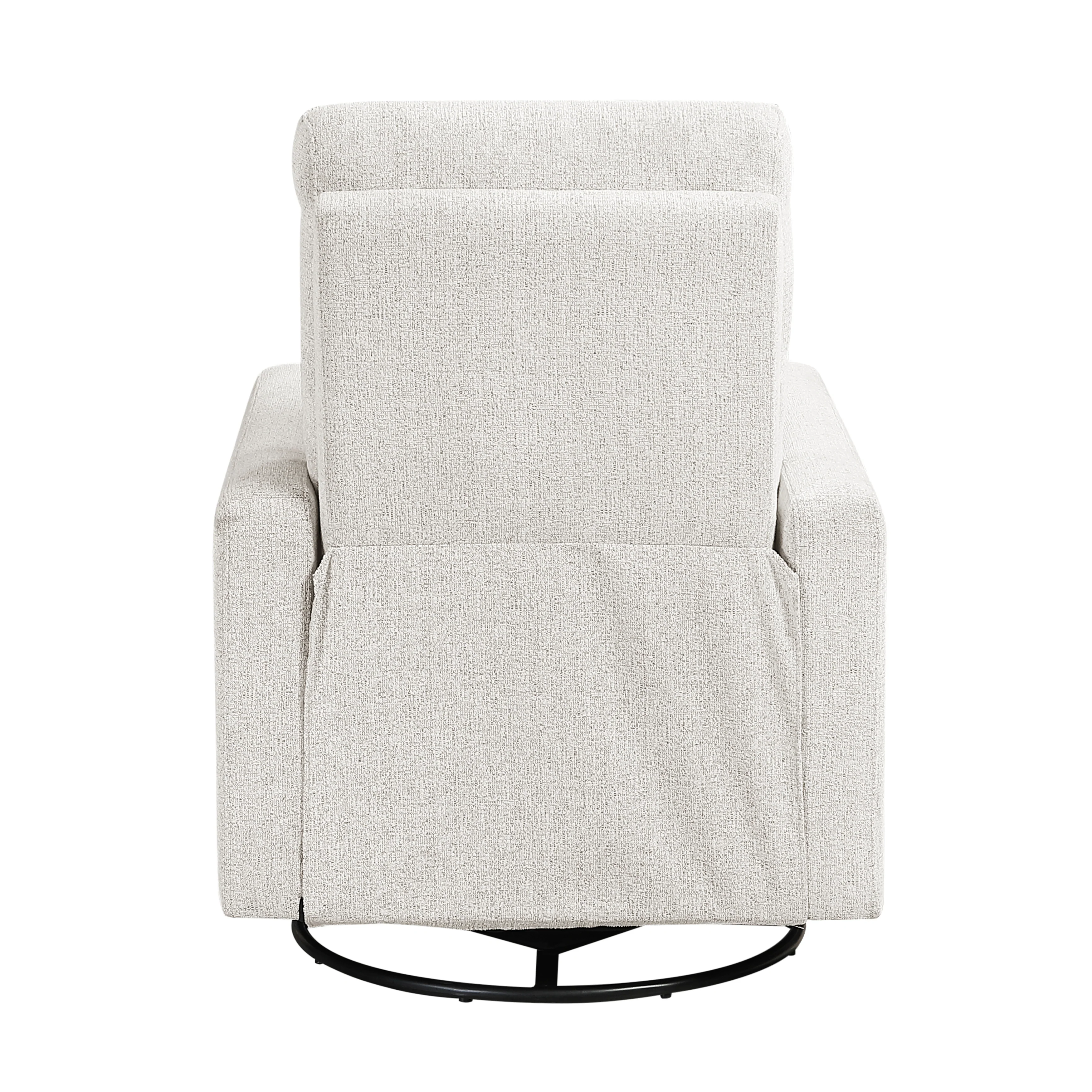 Olathe Newsprint Swivel Glider Reclining Chair - Image 5