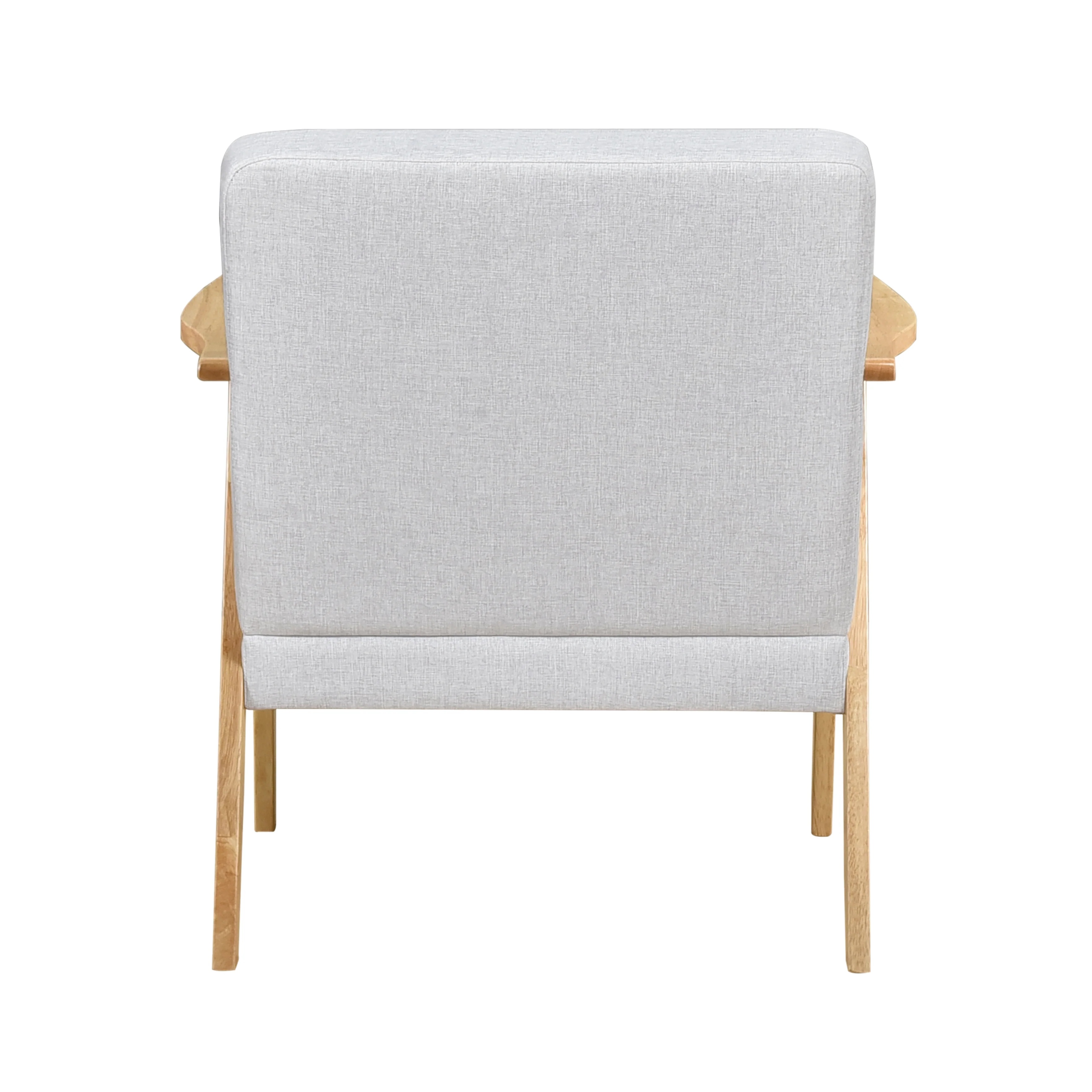 Omara Gray Accent Chair (Light Brown) - Image 5