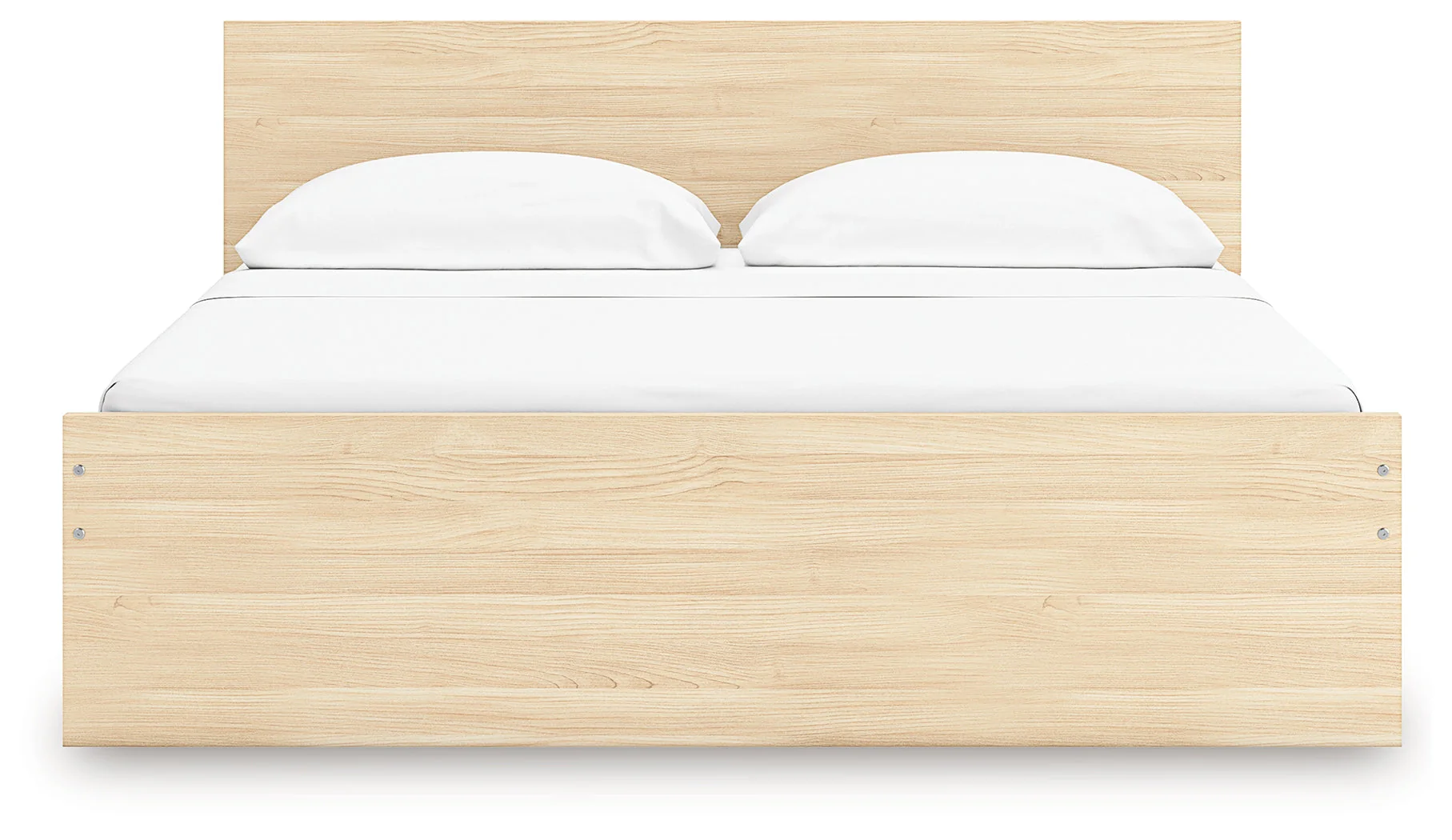 Onita Natural King Panel Platform Bed with 2 Side Storage (Online Special Price) - Image 7