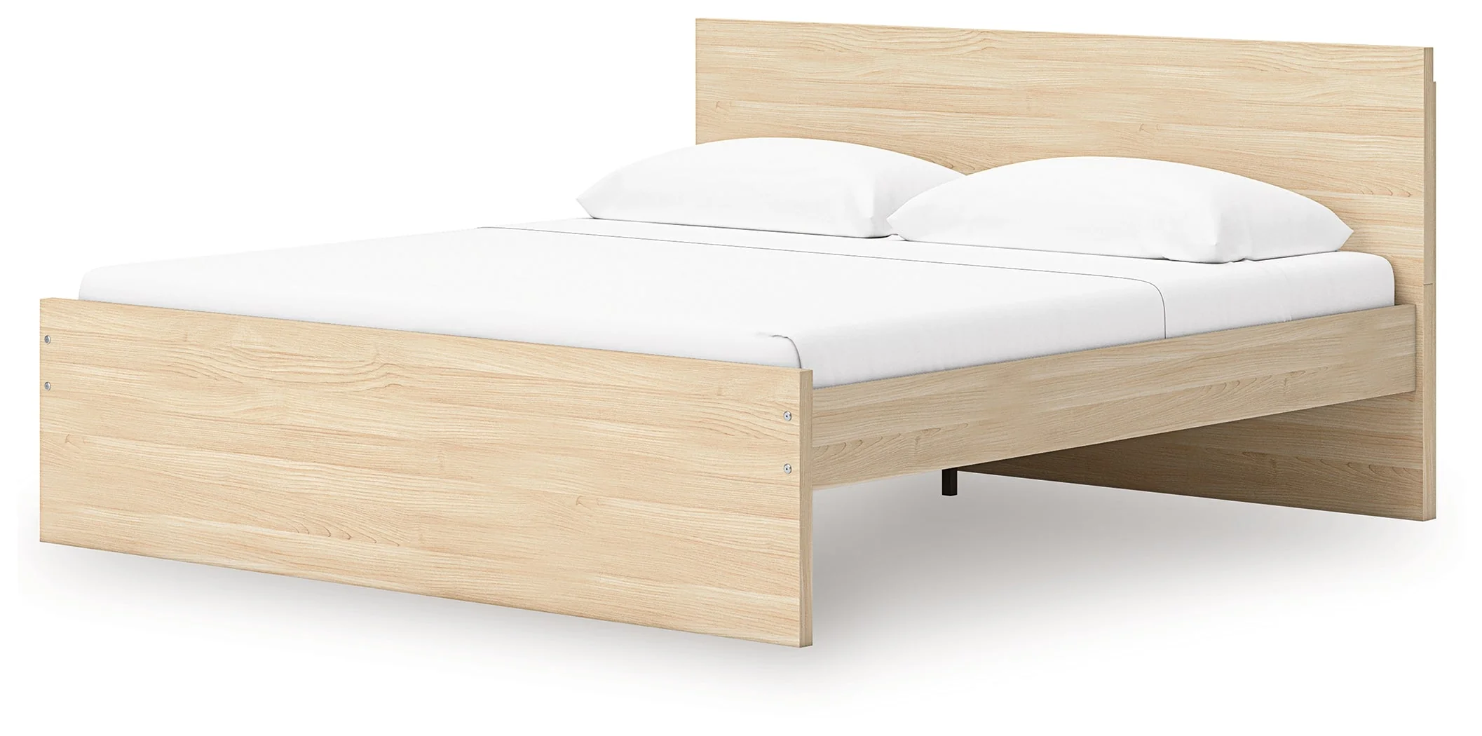 Onita Natural King Panel Platform Bed with Storage (Online Special Price) - Image 3
