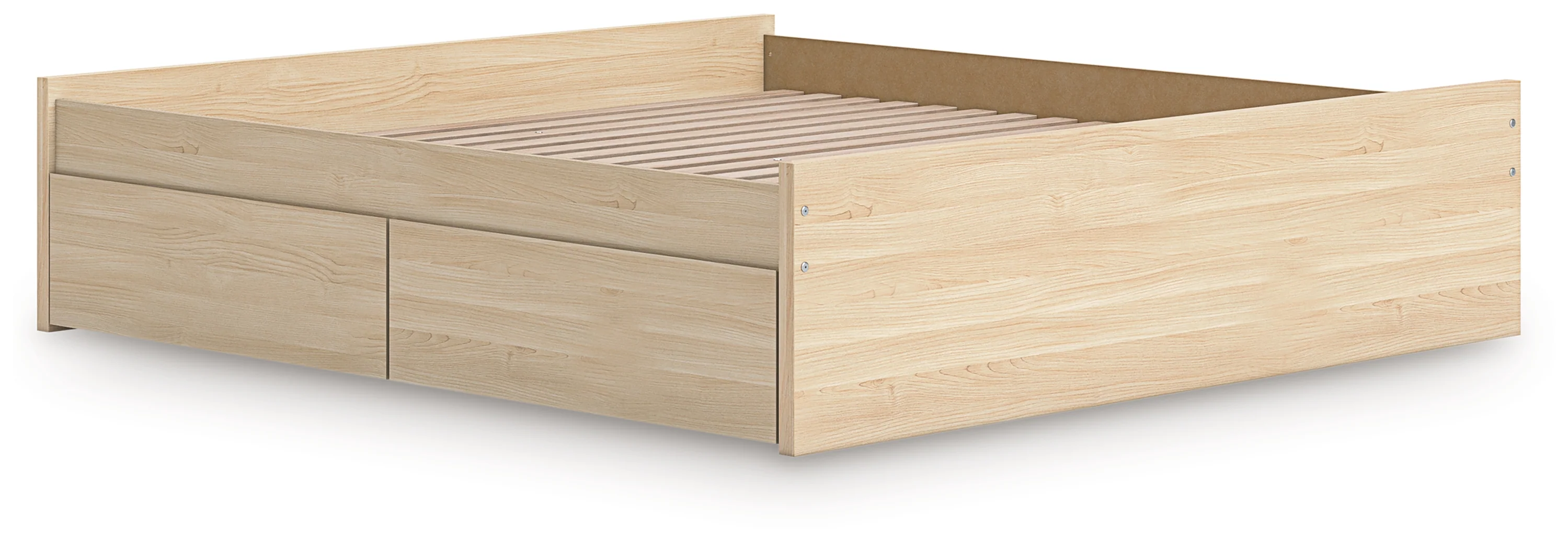 Onita Natural King Platform Bed with 1 Side Storage - Image 4