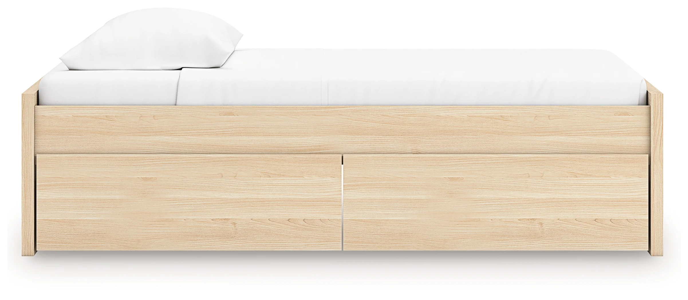 Onita Natural Twin Platform Bed with 1 Side Storage - Image 9