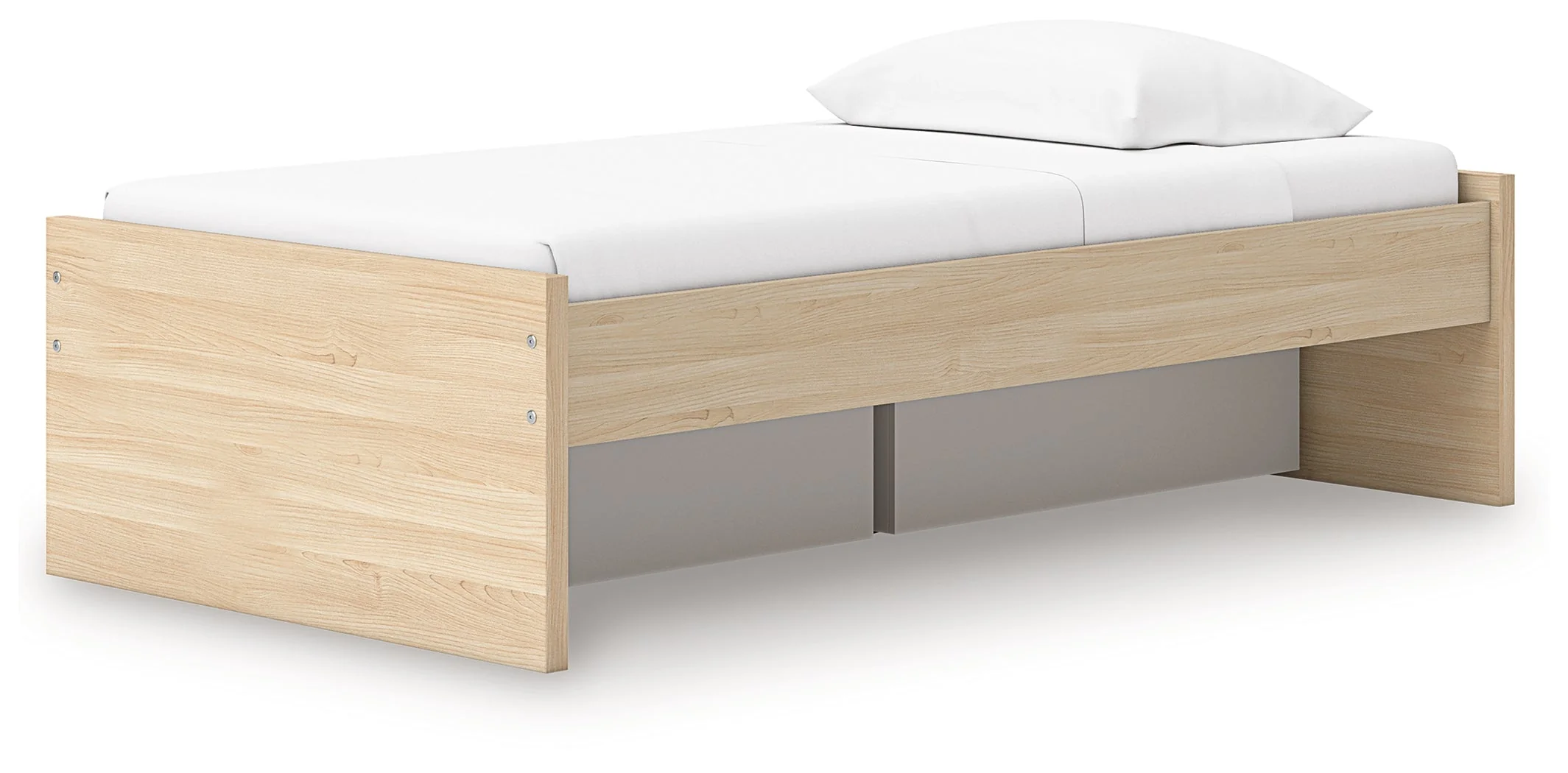 Onita Natural Twin Platform Bed with 1 Side Storage (Online Special Price) - Image 3