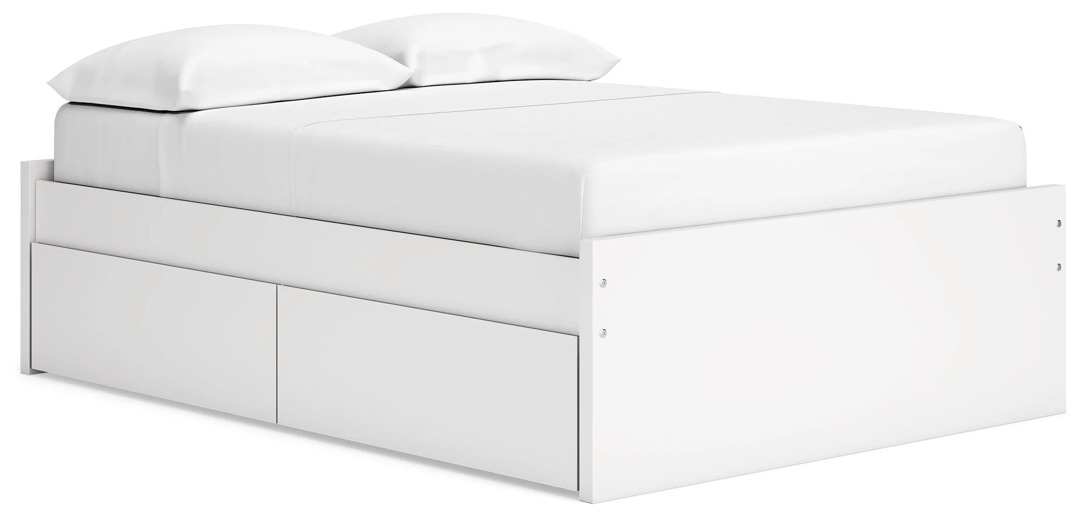 Onita White Full Platform Youth Bed with 2 Side Storage (Online Special Price) - Image 2