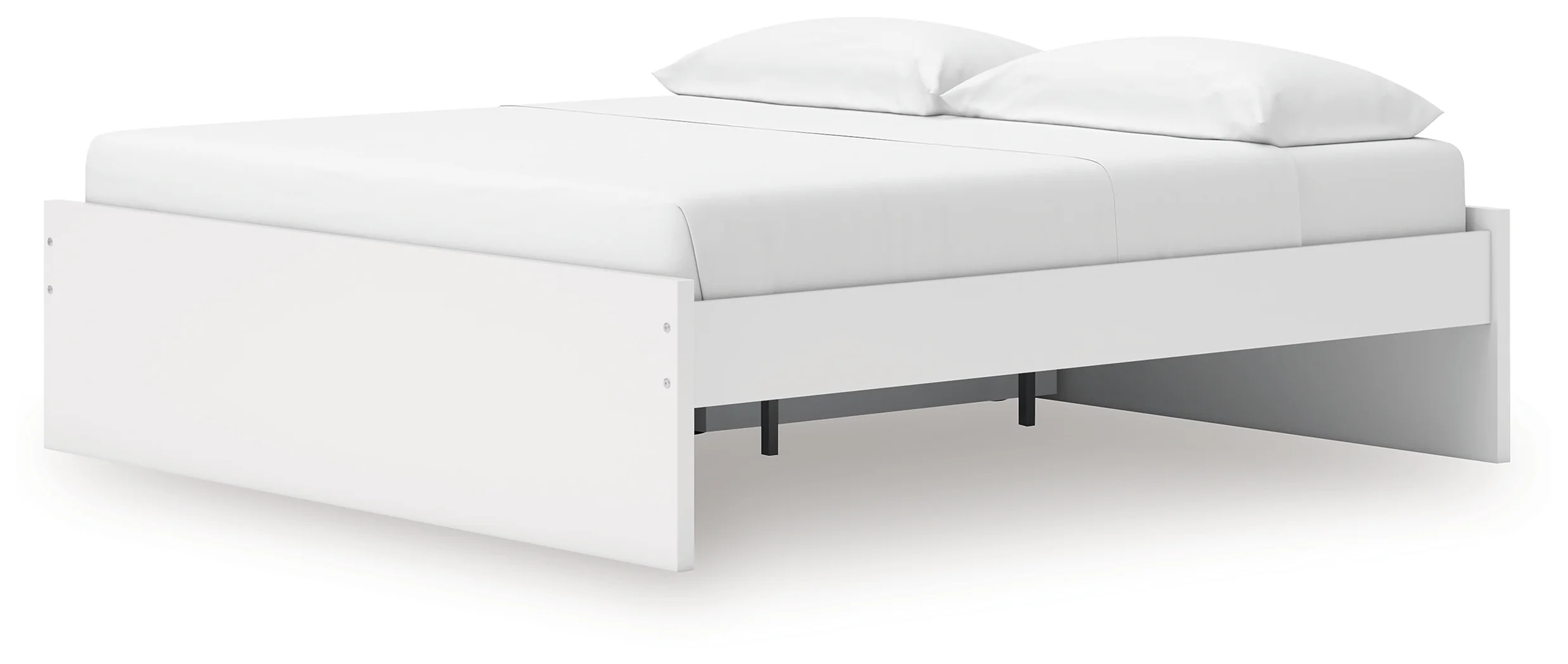 Onita White King Platform Bed with 1 Side Storage - Image 5
