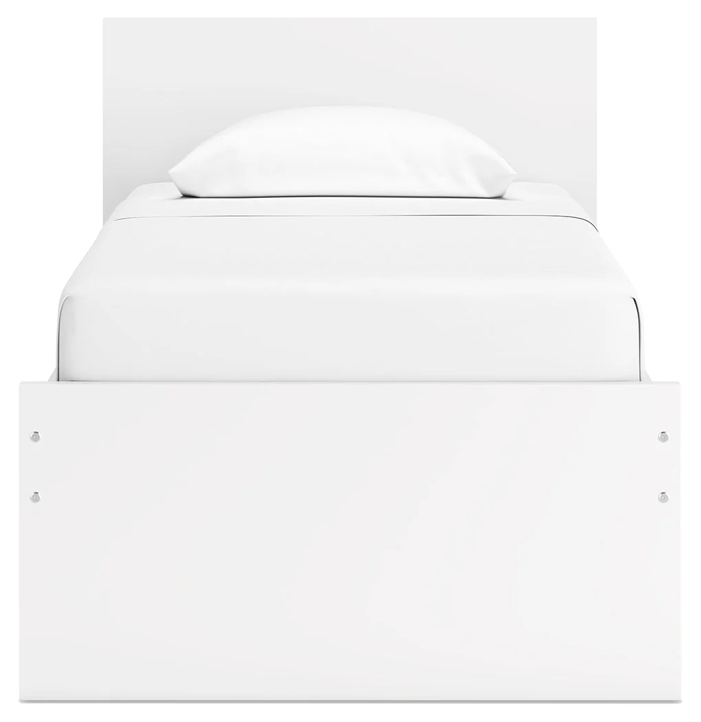 Onita White Twin Panel Platform Youth Bed with 1 Side Storage (Online Special Price) - Image 6