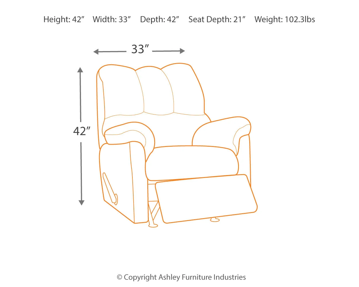 Darcy Rocker Recliner (Online Special Price) - Image 13