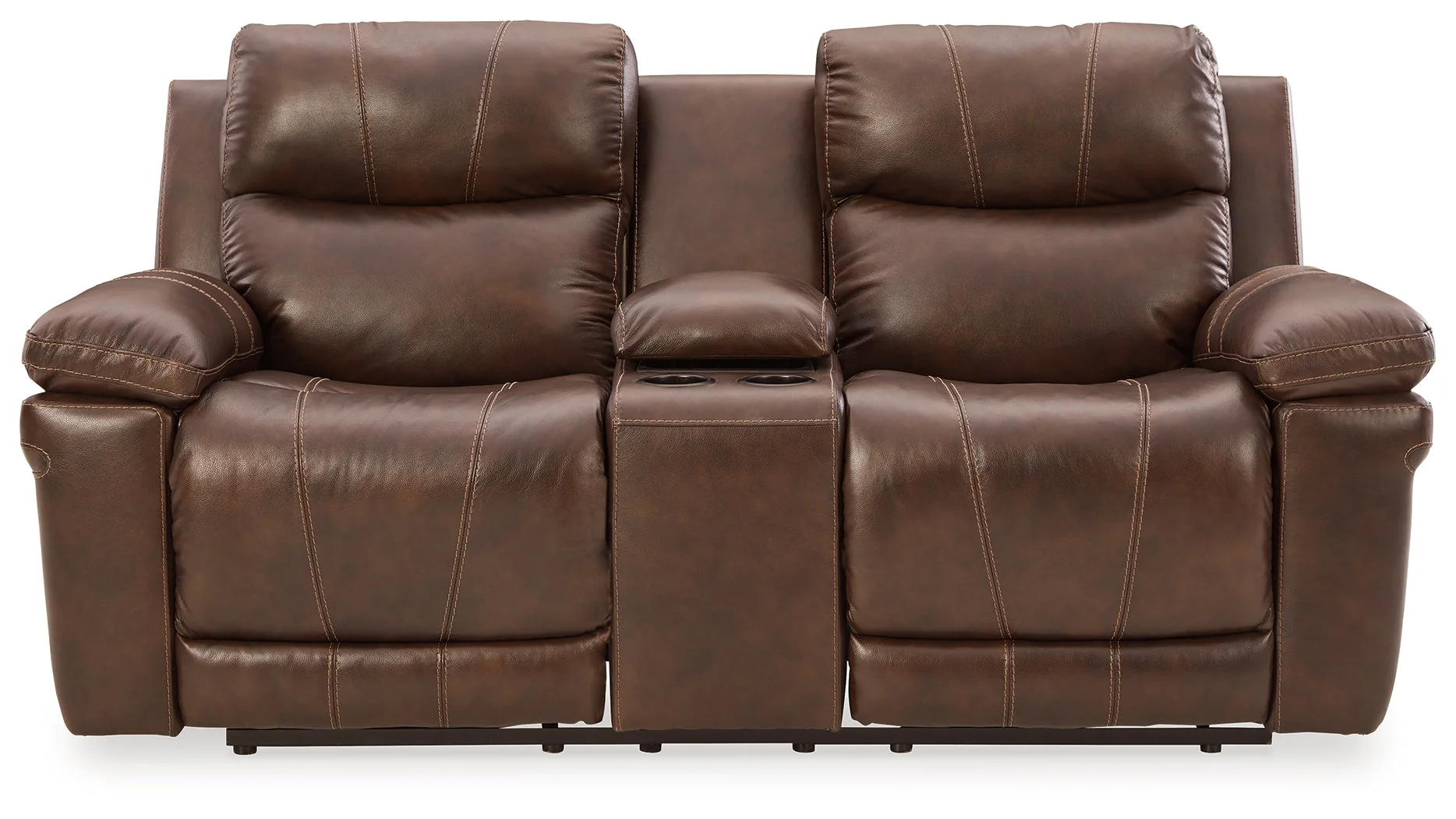 Edmar Chocolate Power Reclining Loveseat (Online Special Price) - Image 10