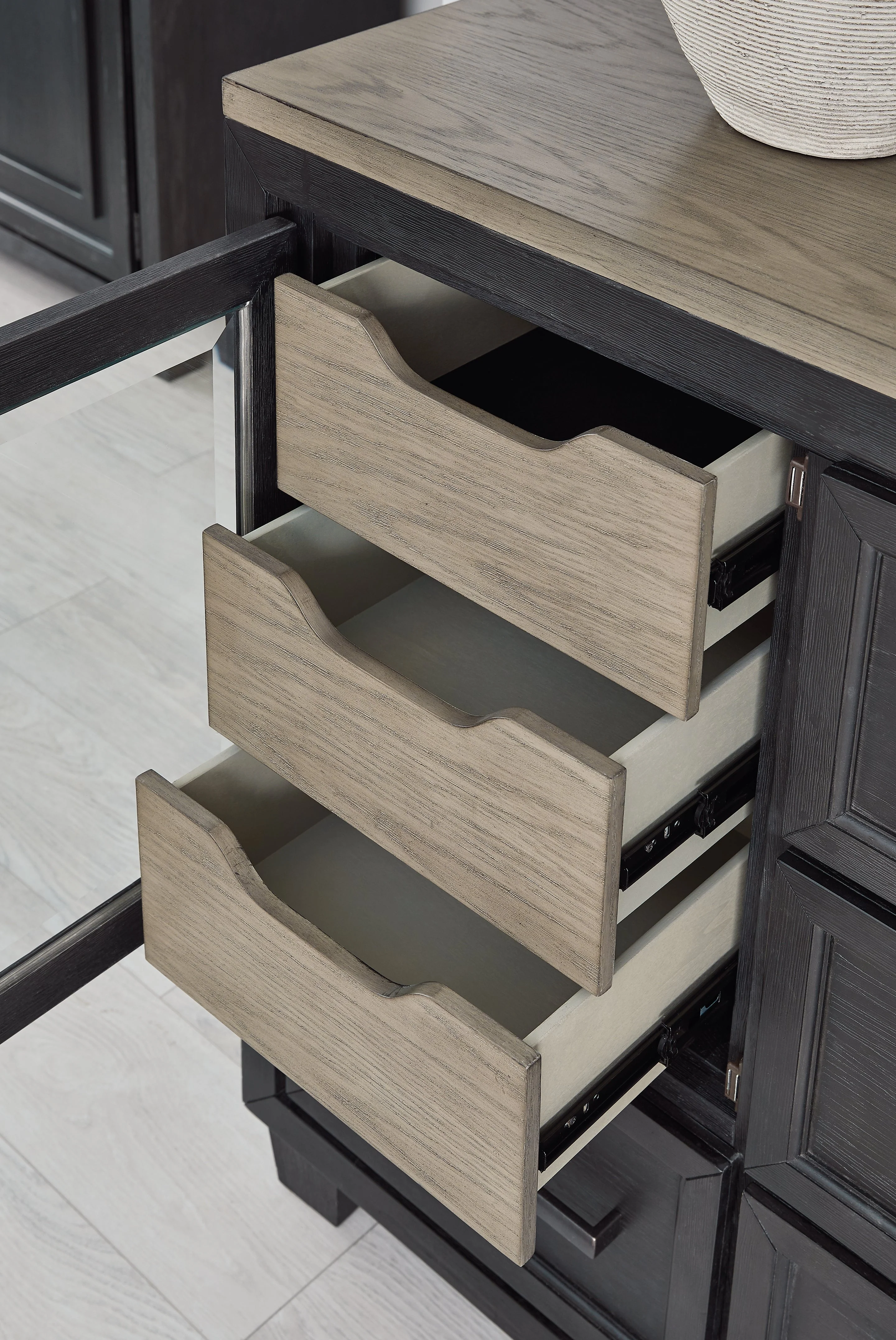 Foyland Black/Brown Dresser and Mirror (Online Special Price) - Image 7