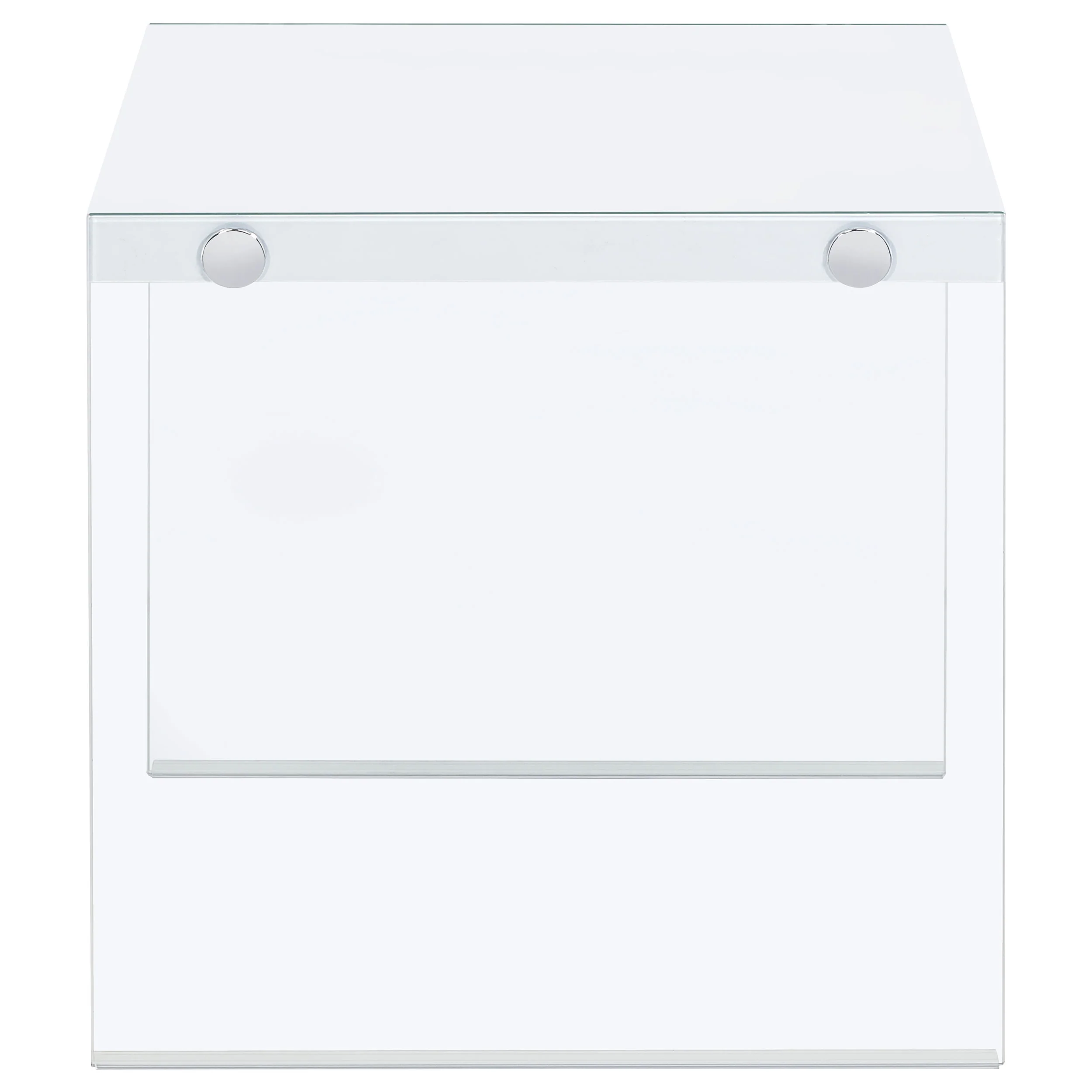 Opal White High Gloss End Table - Image 9