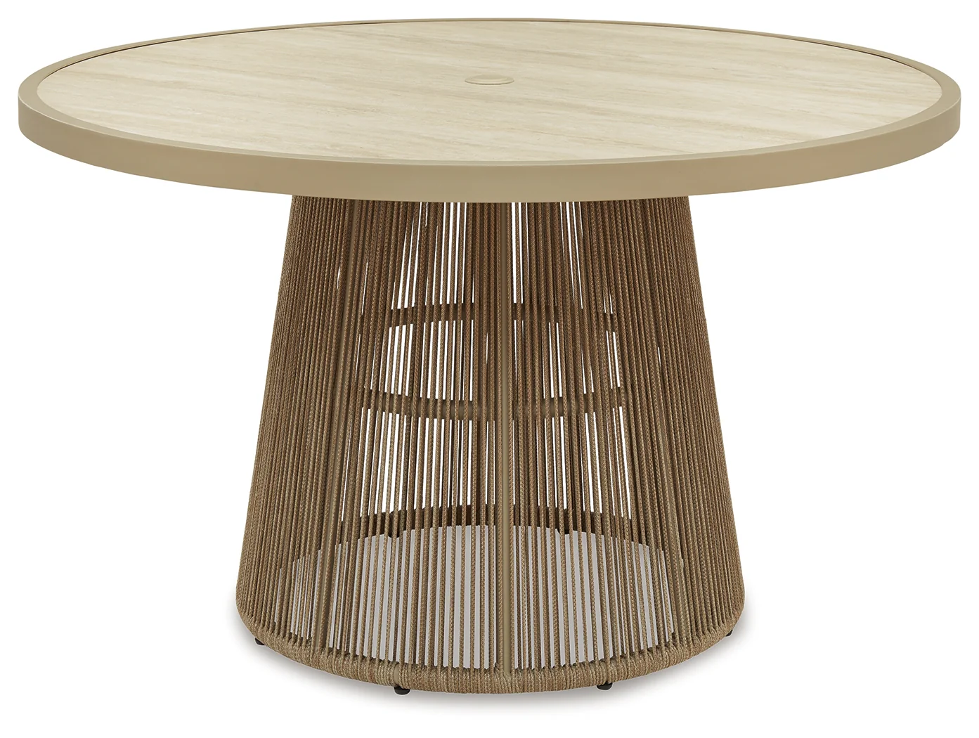 Orchard Beach Beige Outdoor Dining Table - Image 2