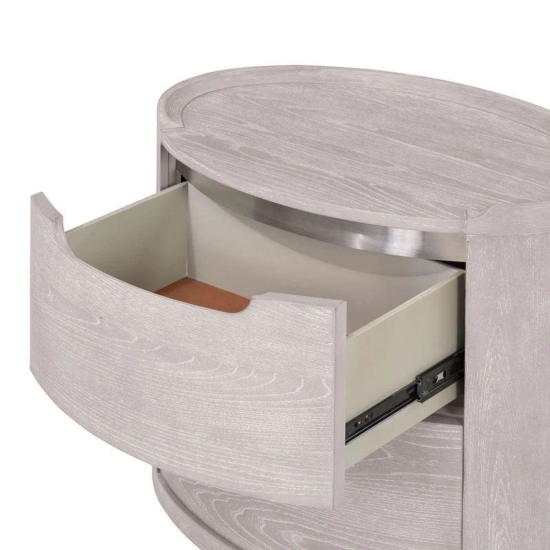 Osterley Light Gray Nightstand - Image 2