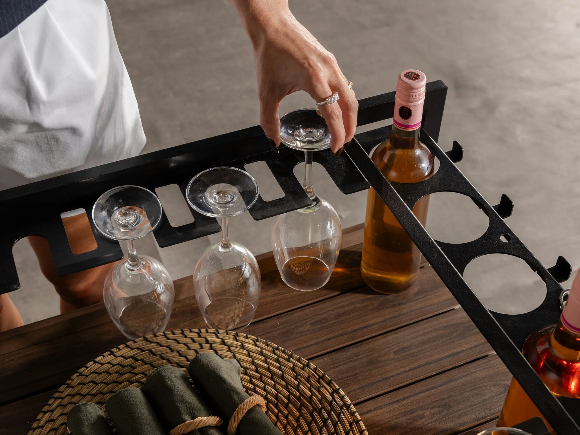 Transformer Outdoor Bar Cart - Panel Storage - Image 8