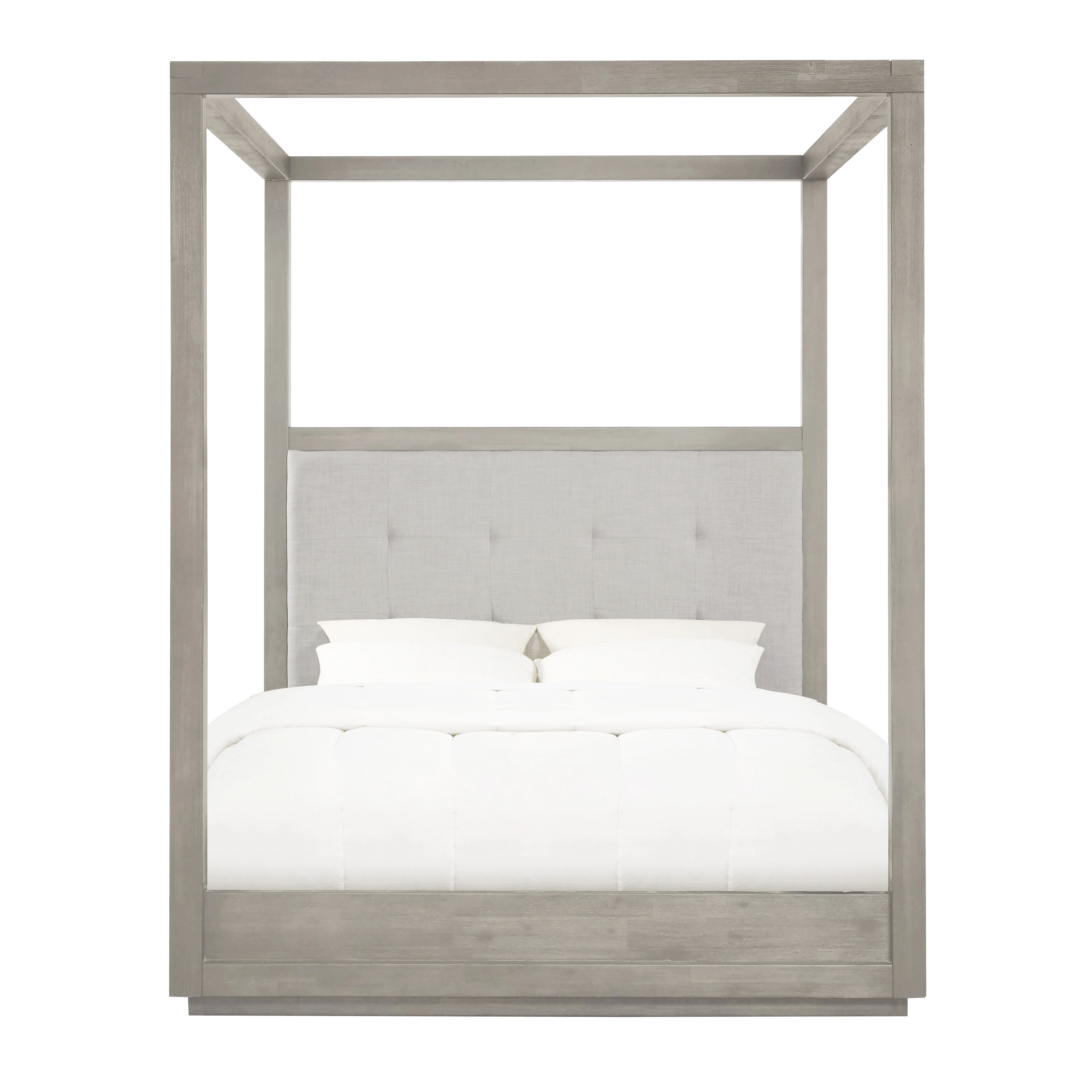 Oxford Upholstered California King Canopy Bed in Mineral - Image 5
