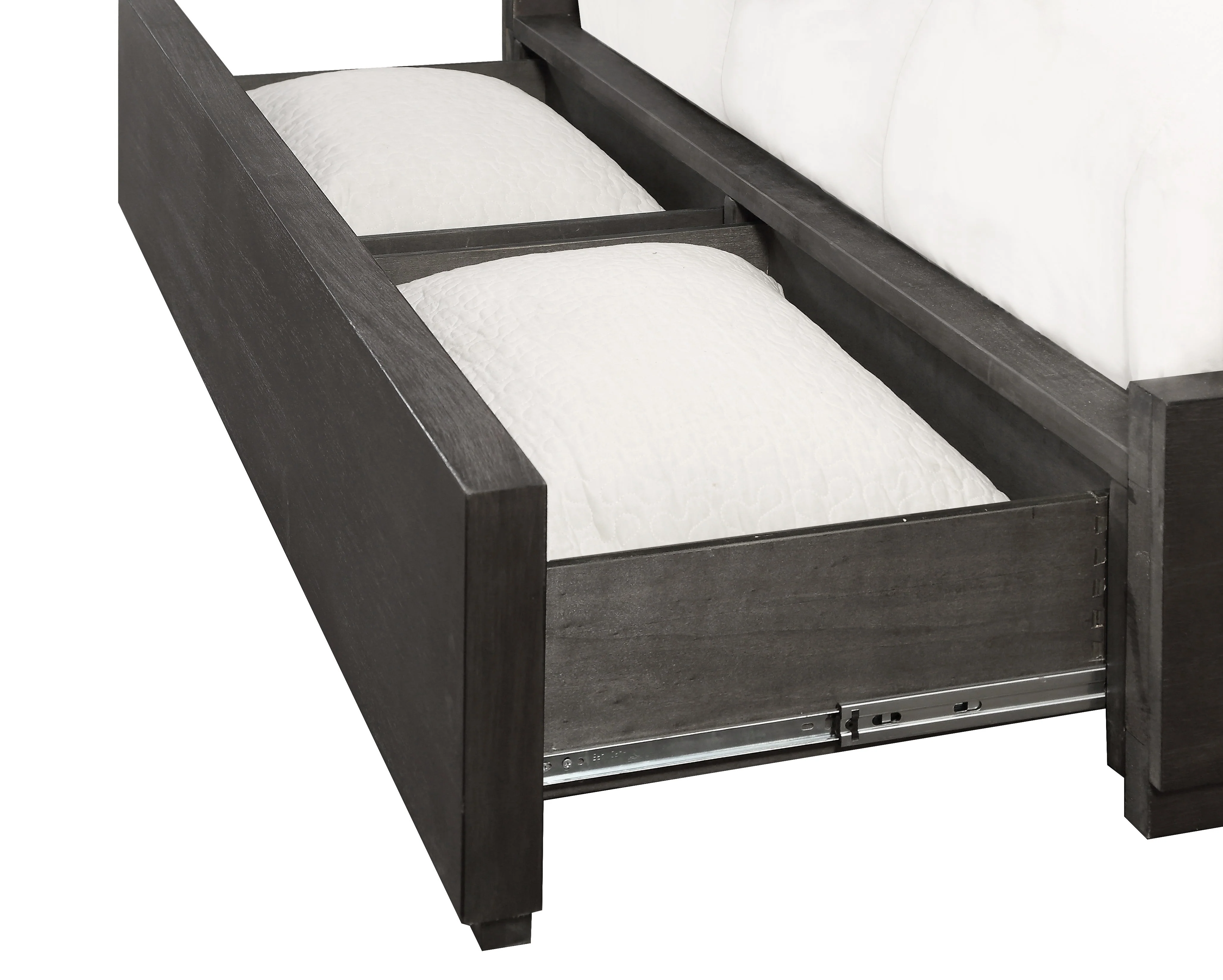 Oxford Upholstered Footboard Queen Storage Bed in Dolphin - Image 5