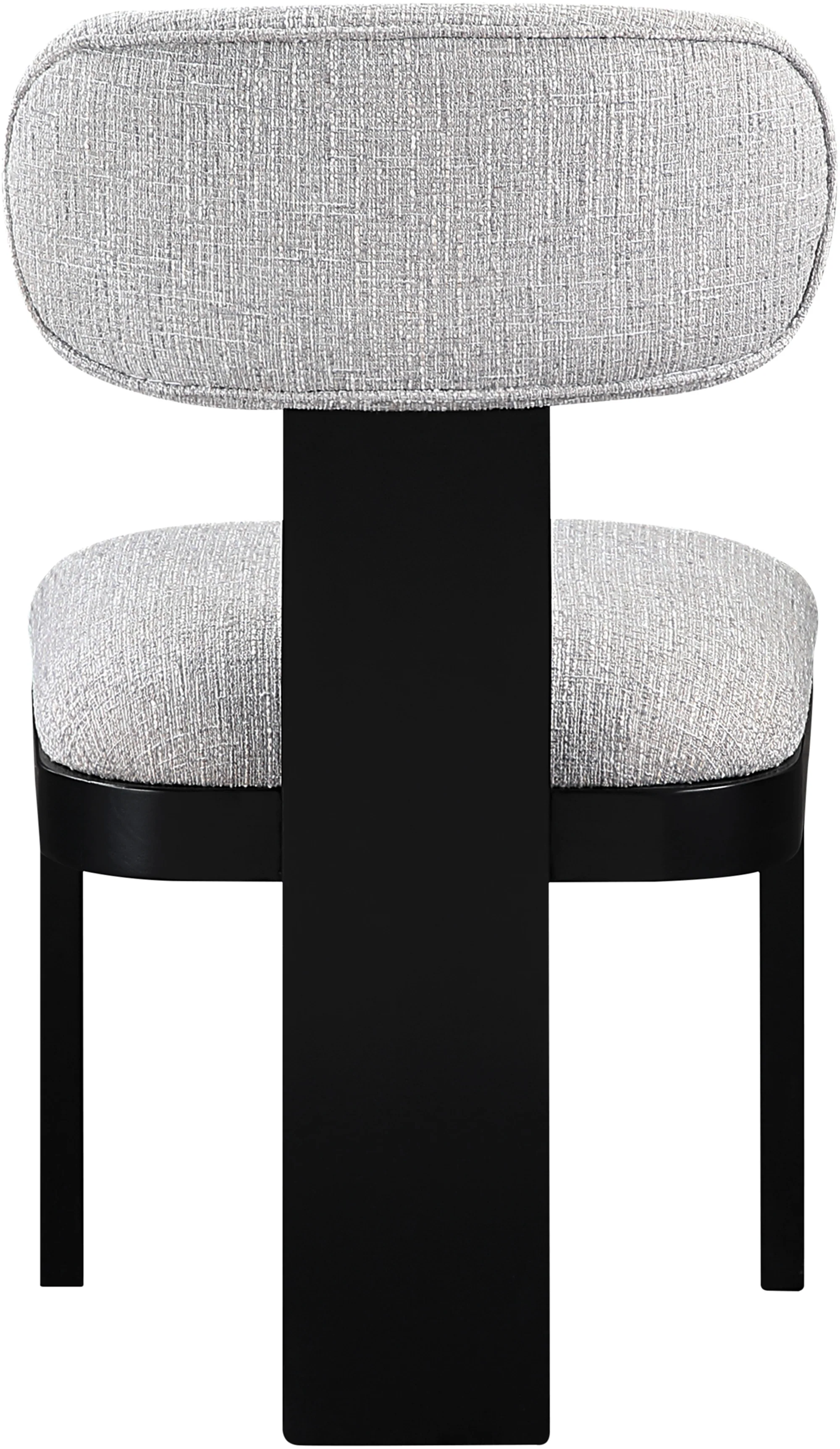 Pacific Grey/Black Textured Fabric Upholstered Dining Chair (Set of 2) - Image 5